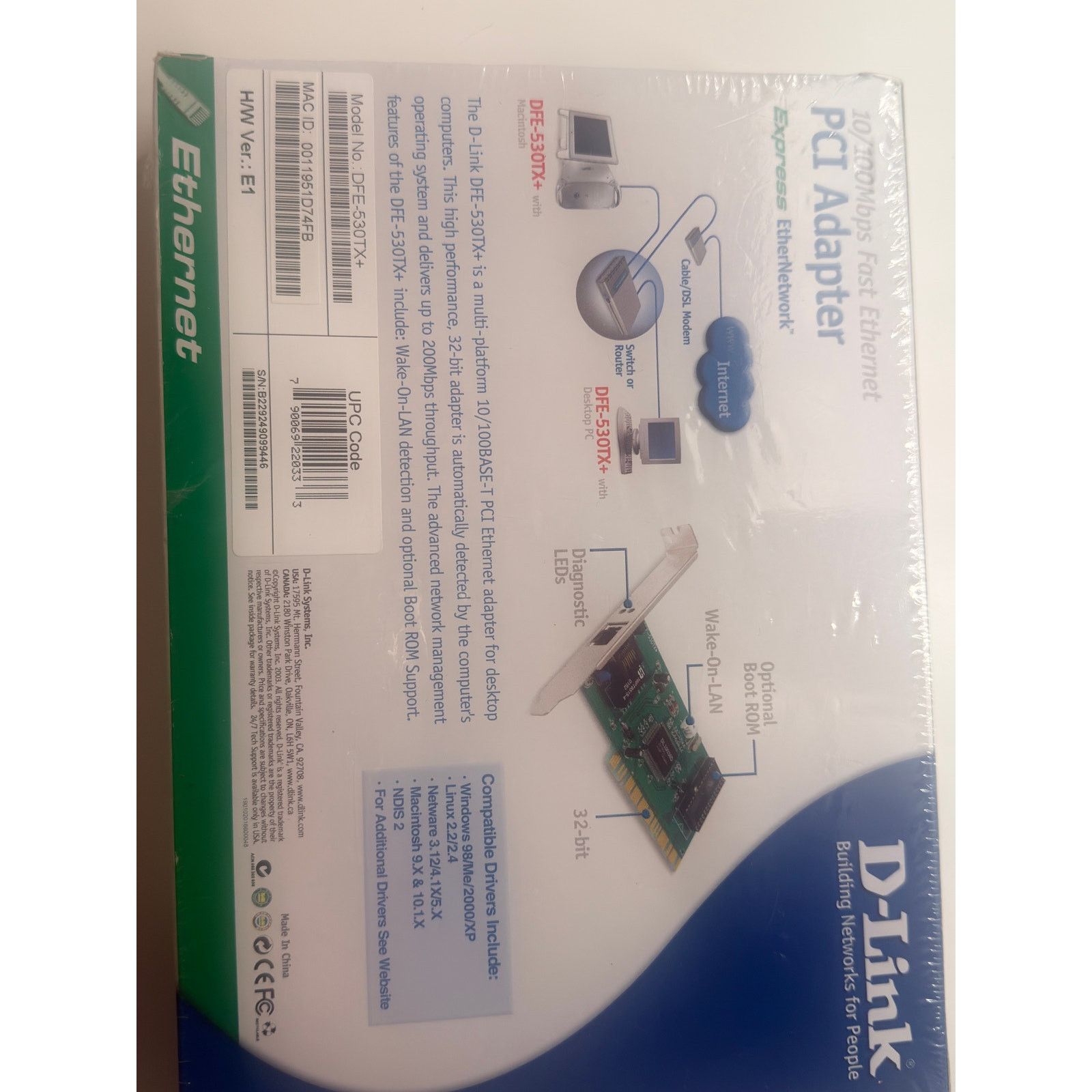 & Other Stories D-Link DFE-530TX+ PCI Fast Ethernet Network Adapter Size ONE SIZE - 6 Thumbnail