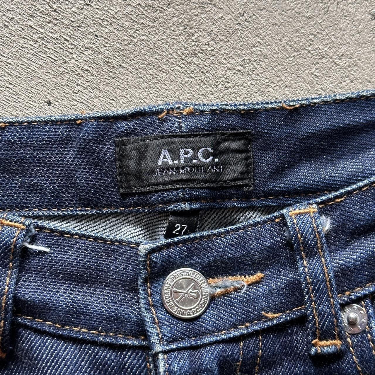 A.P.C. apc dark wash moulant skinny jeans Size 27" / US 4 / IT 40 - 3 Thumbnail