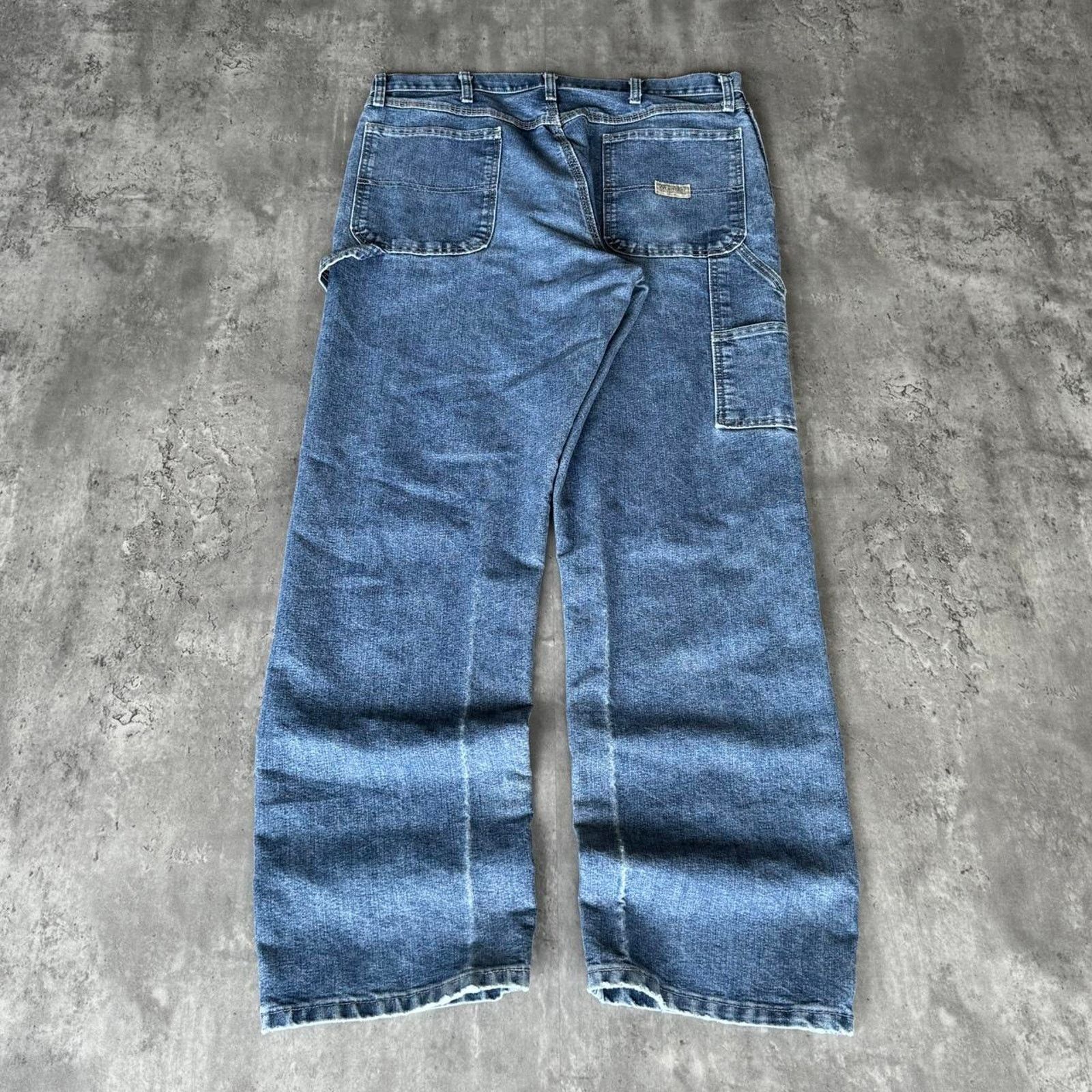 Carhartt × Vintage × Wrangler Vintage Y2K Carhartt Style Baggy Carpenter Skater Tech Jeans Size US 36 / EU 52 - 1 Thumbnail