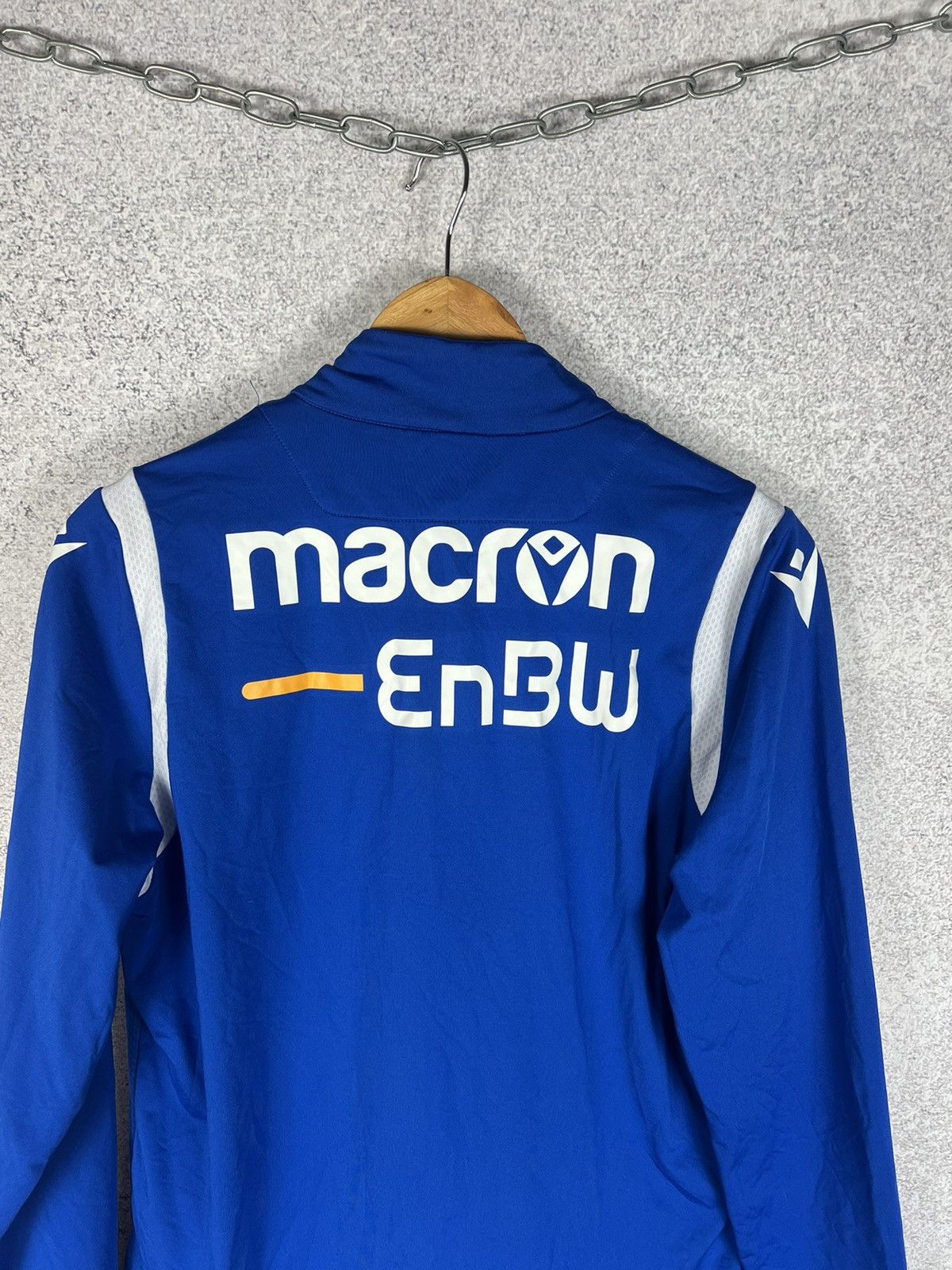 Macron Rare! Karlsruher KSC soccer Track Top Football Sweatshirt Size US S / EU 44-46 / 1 - 4 Thumbnail