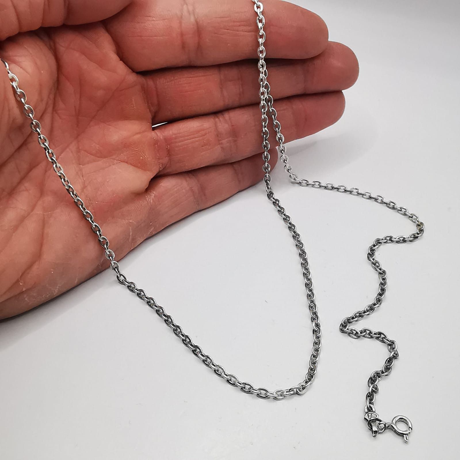 Sterling Silver Vintage Chain Necklece,925 Sterling Silver,Signed , 11,65g Size ONE SIZE - 8 Thumbnail