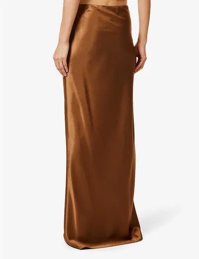 Saint Laurent Paris o1y0126 Maxi Skirt in Camel Size 28" / US 6 / IT 42 - 3 Thumbnail