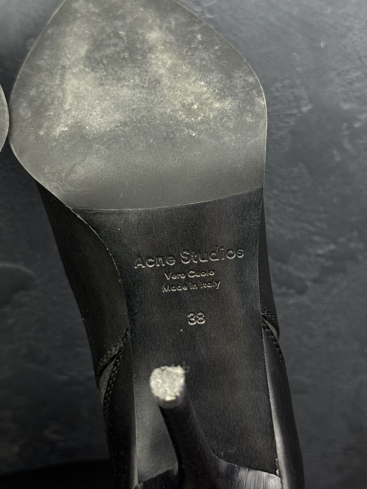 Acne Studios Acne Studio Jemma Women’s Leather Black Stiletto Heel Bootie Size US 8 / IT 38 - 13 Thumbnail