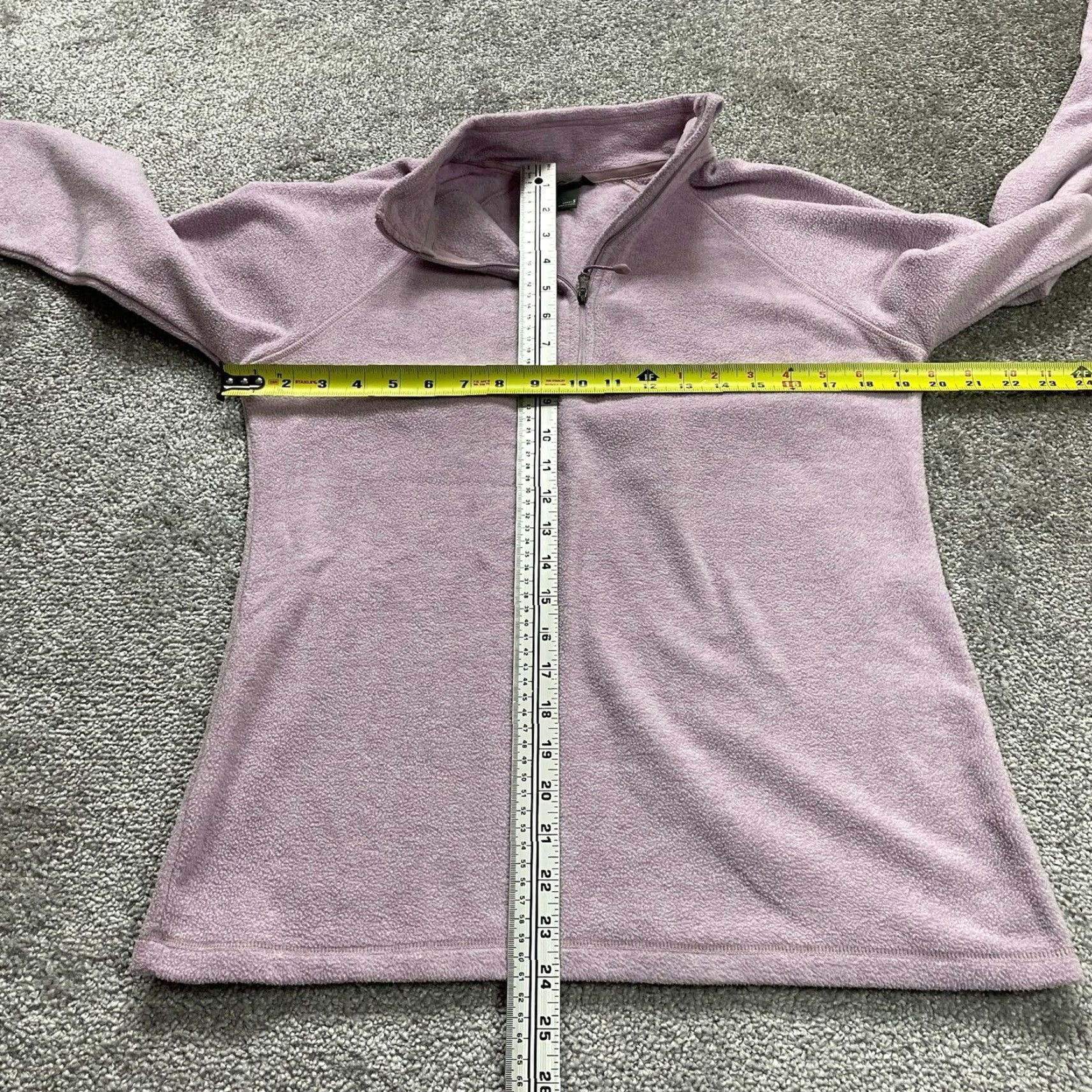 Eddie Bauer Eddie Bauer Fleece Jacket Womens Small Purple 1/4 Zip High Neck Outdoor Hiking Jacket Shirt? Size S / US 4 / IT 40 - 6 Thumbnail