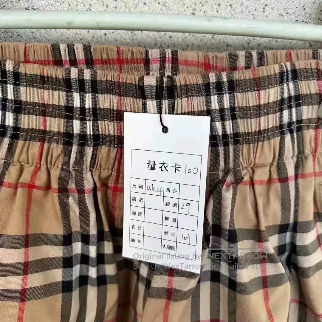 Burberry Burberry White Trim Check Pants. Size 33" - 5 Thumbnail