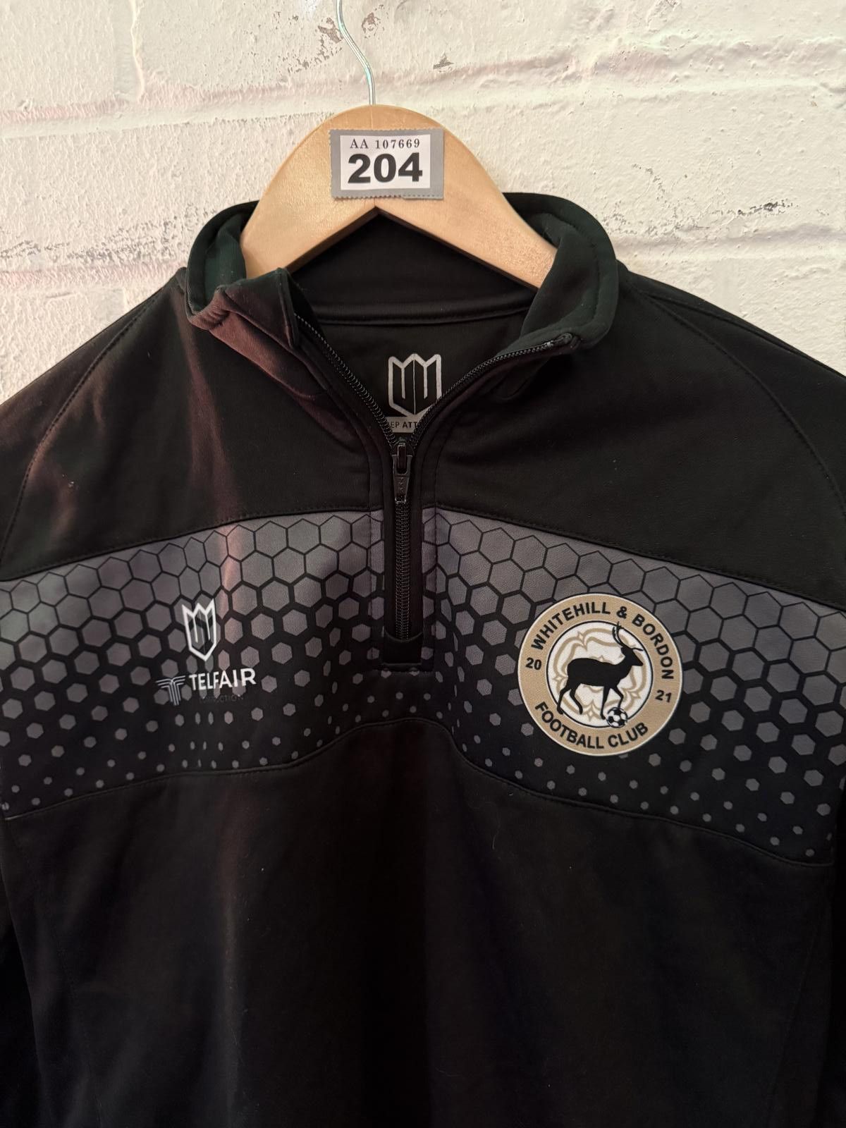 Telfar Telfair Keep Attacking Men's Black Quarter Zip Activewear Size US S / EU 44-46 / 1 - 3 Thumbnail