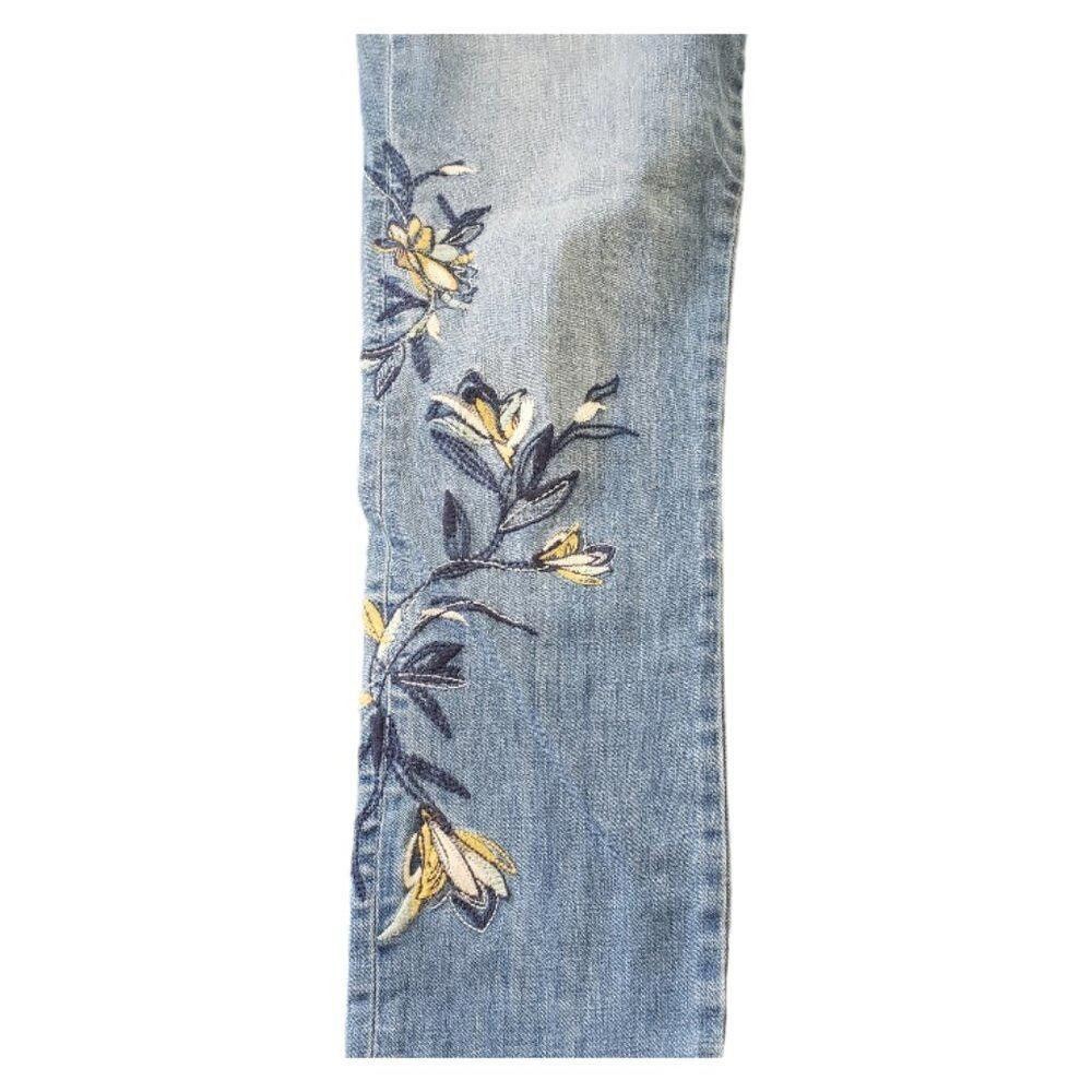 Chicos CT1498 Chico's So Slimming Girlfriend Slim Leg Ankle Jean Size 32" / US 10 / IT 46 - 2 Thumbnail