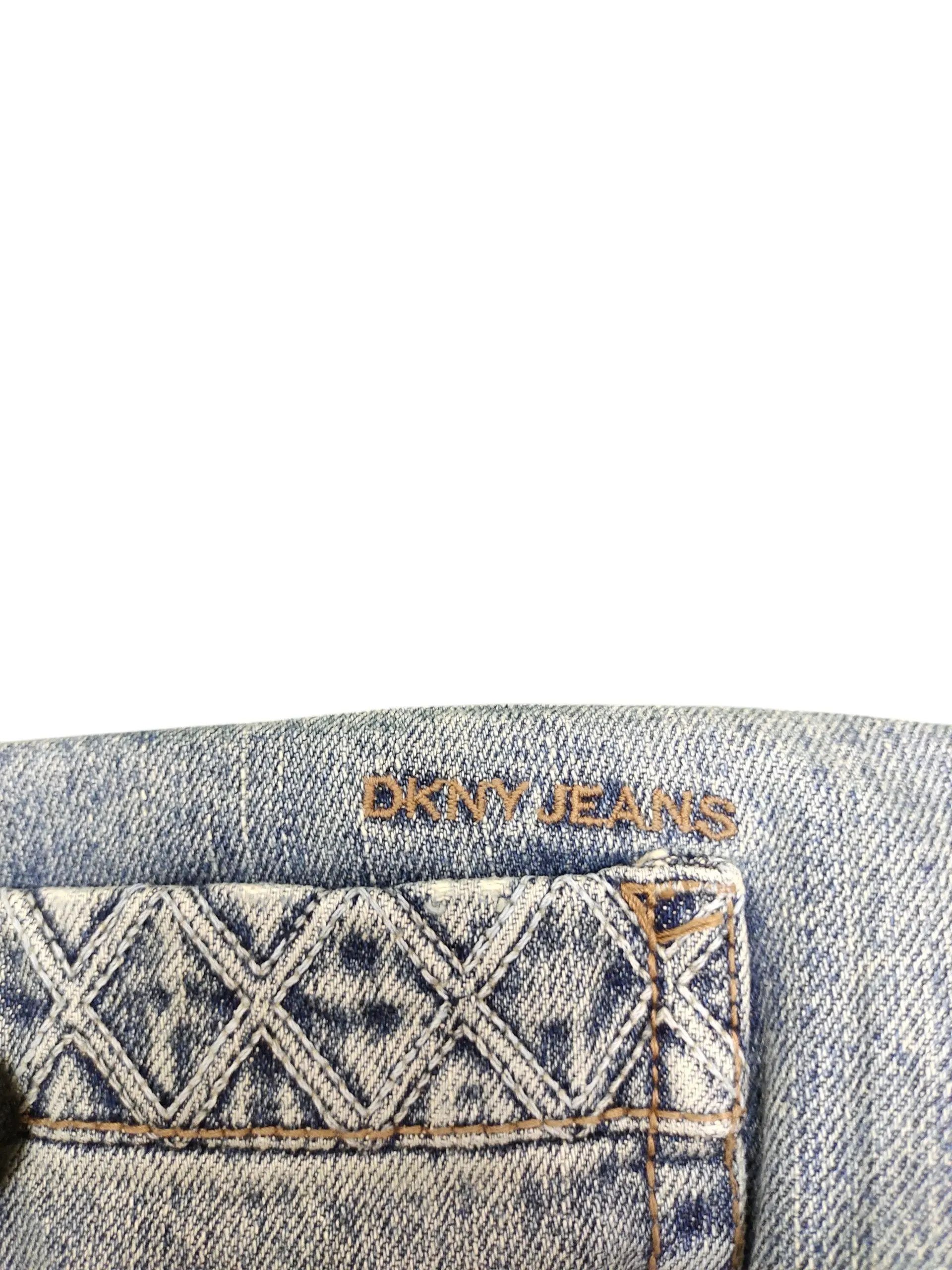 DKNY Vintage Dkny Jeans Clawmark Distress Faded Denim Size US 34 / EU 50 - 3 Thumbnail