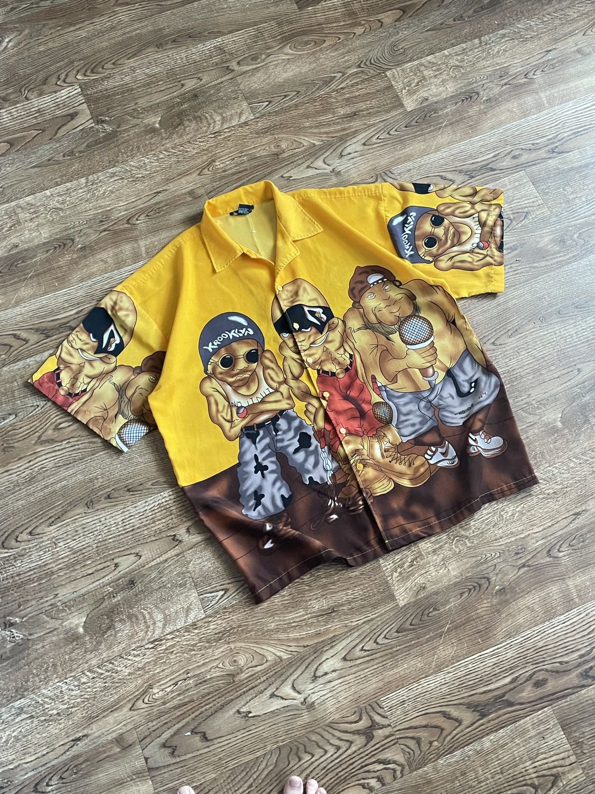 JNCO Vintage Rap shirt Short Sleeve Button Up hip hop 2pac 50cent Size US XXL / EU 58 / 5 - 1 Thumbnail