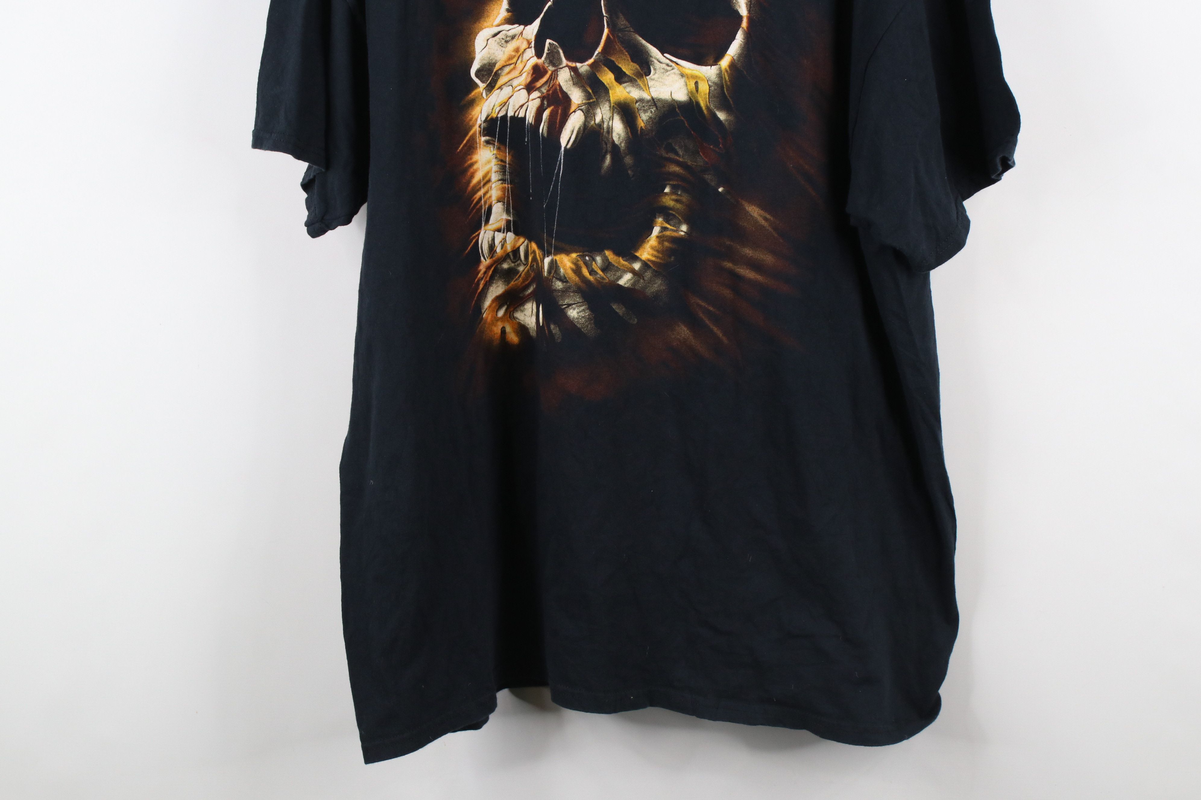 Vintage Vintage 90s Y2K Streetwear Skeleton Skull Mummy T-Shirt Size US XL / EU 56 / 4 - 3 Thumbnail