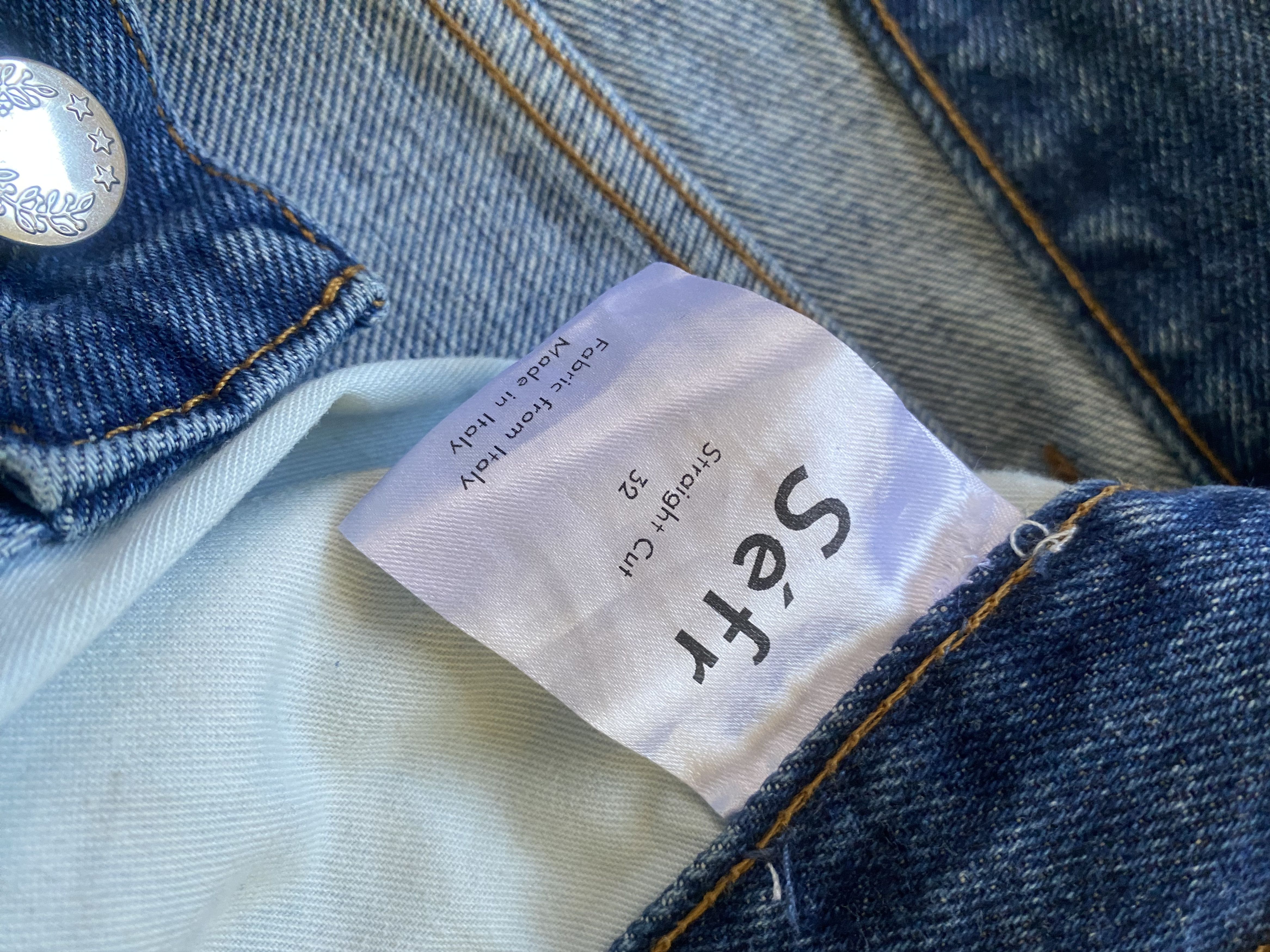 Sefr Blue Straight Jeans Size US 32 / EU 48 - 5 Thumbnail