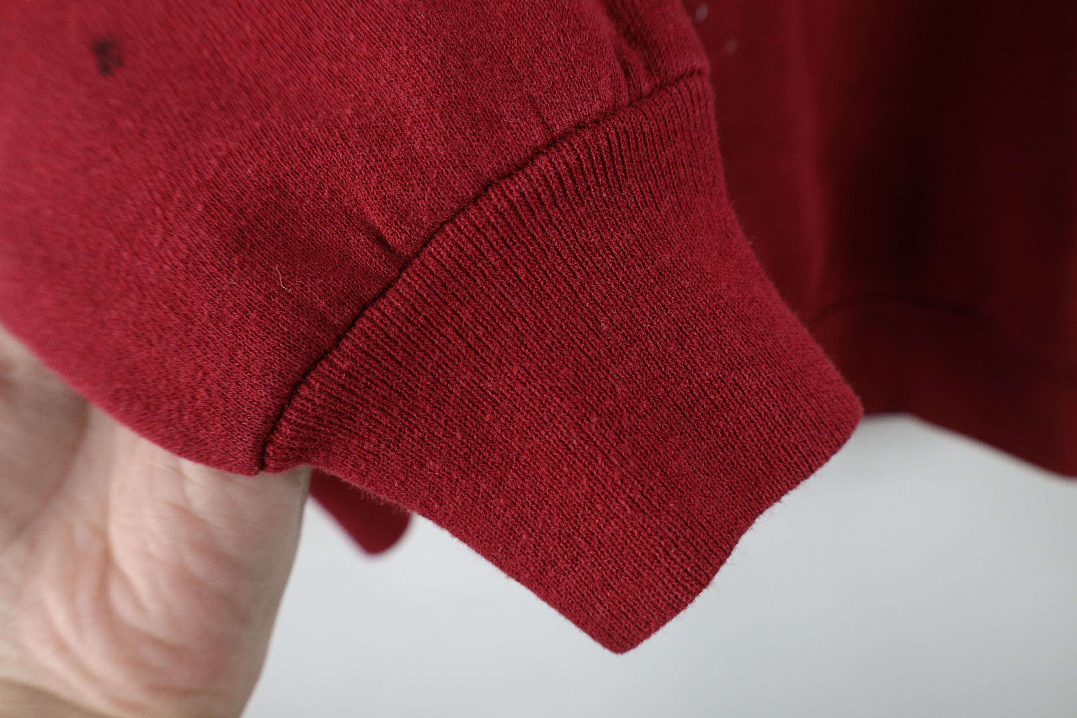 Vintage Vintage 90s Streetwear Nature Snow Birds Sweatshirt Red USA Size L / US 10 / IT 46 - 7 Thumbnail