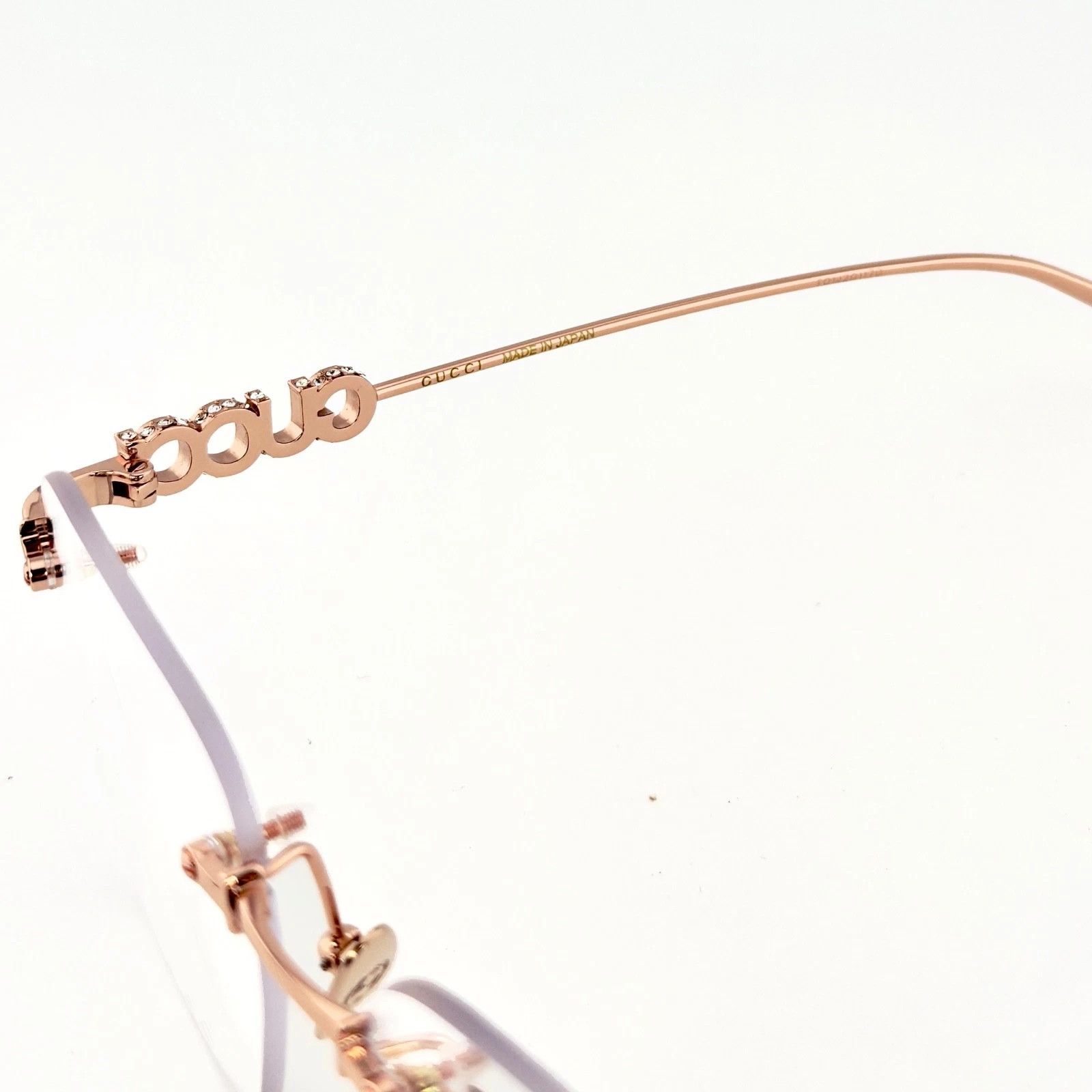 Gucci GUCCI GG1806O 1806 Rose Gold Crystal Logo Metal Optical 003 Size ONE SIZE - 7 Thumbnail