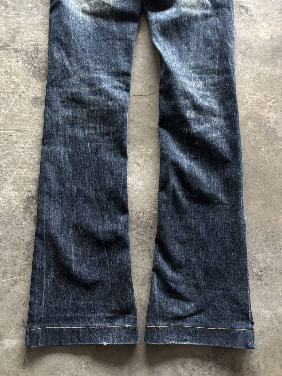 If Six Was Nine RED PEPPER FLARE JAPANESE DENIM LEOPARD FUR BACKPOCKET Size 27" / US 4 / IT 40 - 20 Thumbnail