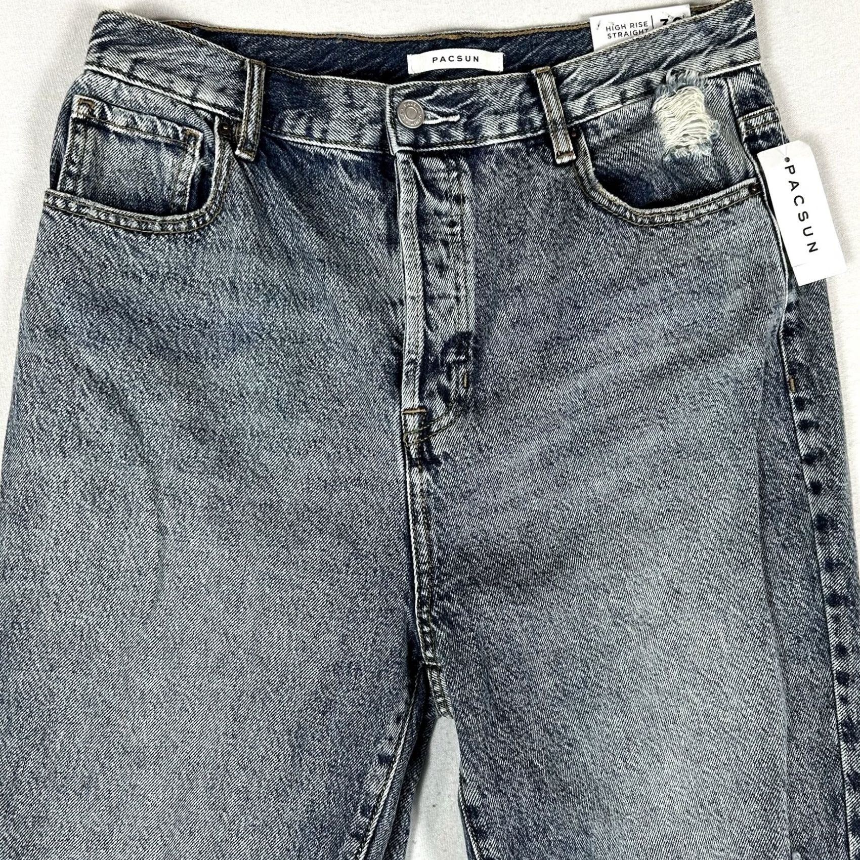 Pacsun Pacsun Jeans PacSun NEW High Rise Straight Leg Jeans Womens Size 30 Blue Denim Light Wash NWT Size 30" / US 8 / IT 44 - 3 Thumbnail