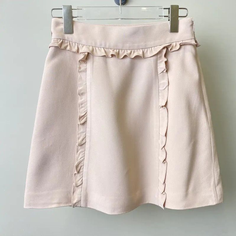 Miu Miu Miu Miu Pink Cotton Women's Skirt 0089 Size 23" - 1 Thumbnail