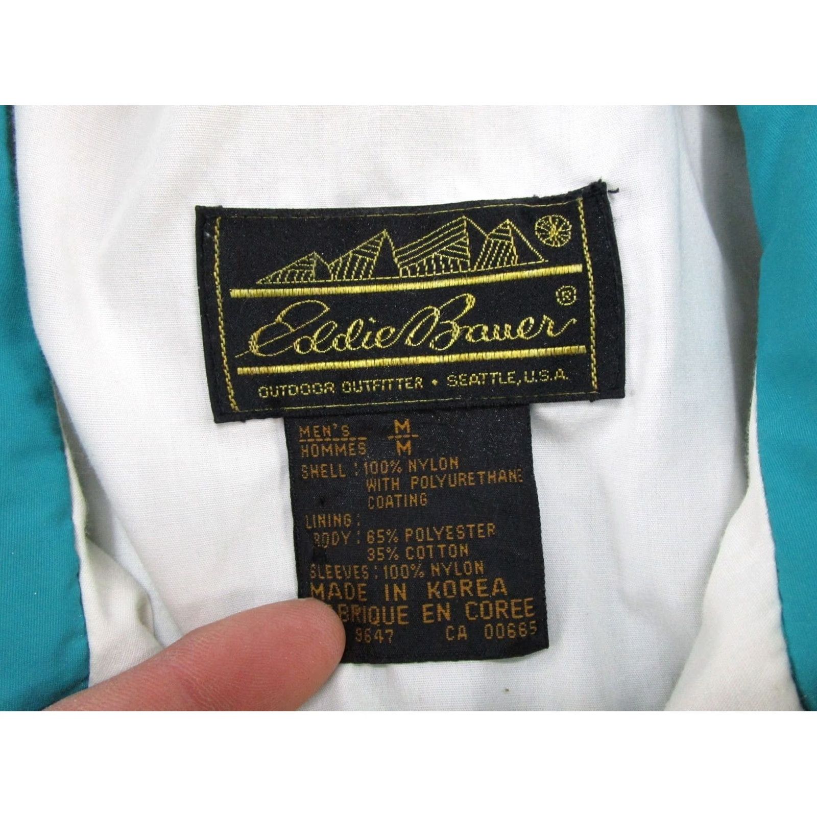Eddie Bauer VINTAGE Eddie Bauer Bomber Jacket Mens M Blue 90s Pockets Size US M / EU 48-50 / 2 - 2 Thumbnail