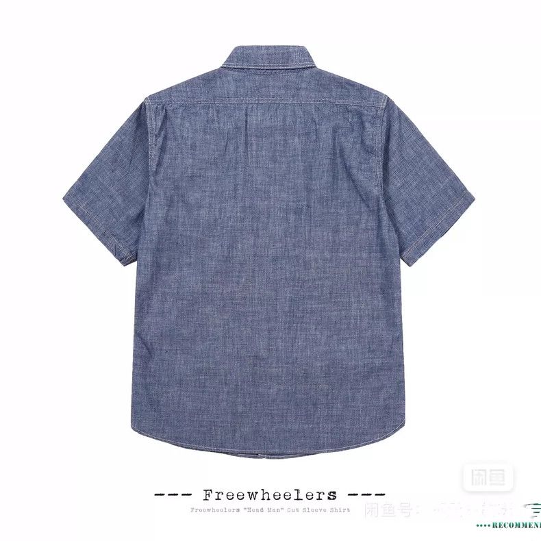 Freewheelers FREEWHEELERS Size 15 HEAD MAN CUT-SLEEVE SHIRT Blue dyed re Size US XXS / EU 40 - 2 Thumbnail