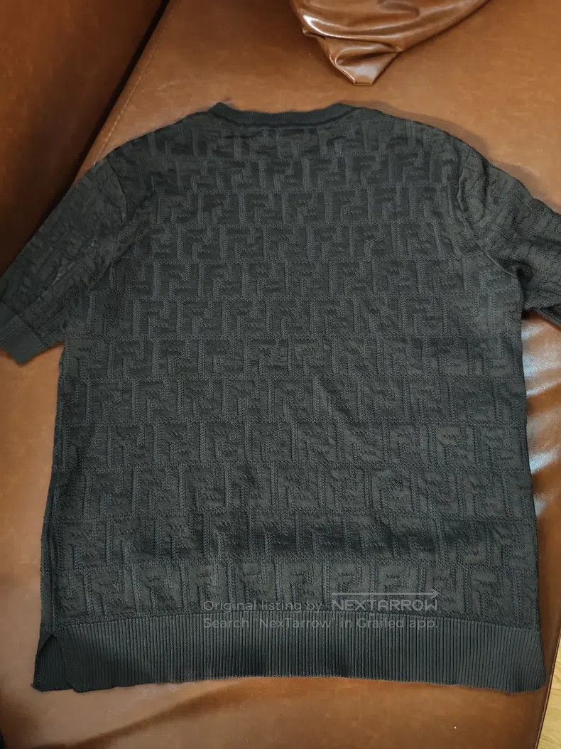 Fendi Fendi Double F all-over print knitted short sleeve Size XS / US 0-2 / IT 36-38 - 2 Thumbnail