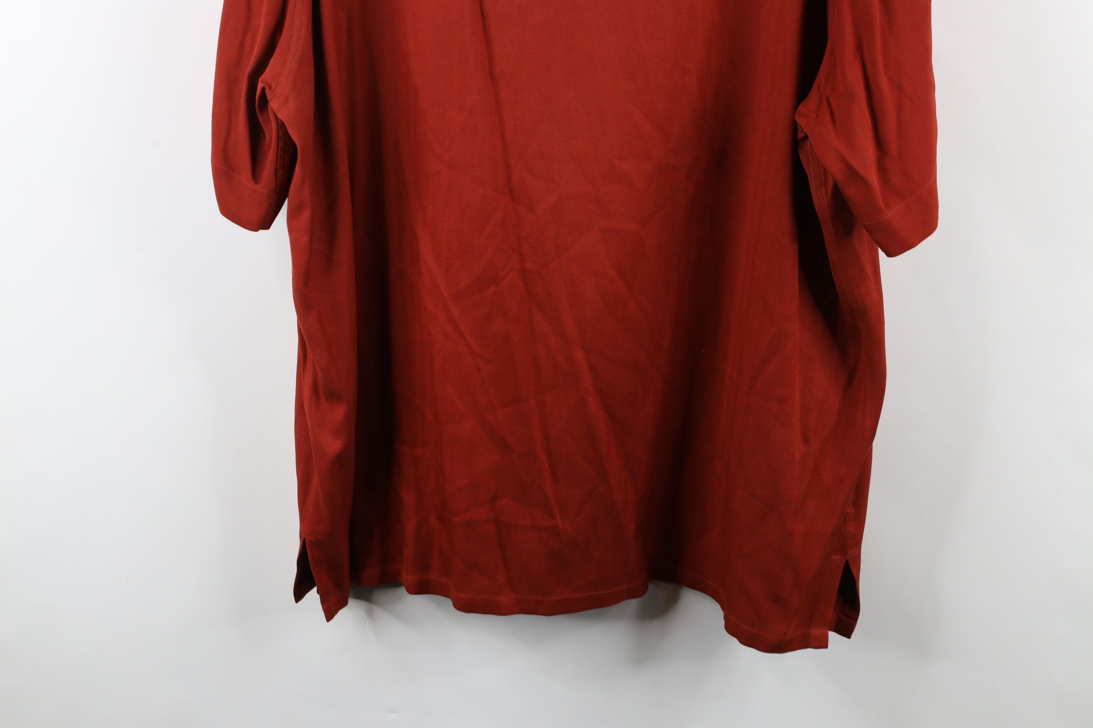 Vintage Vintage 90s Streetwear Collar Herringbone Button Shirt Size US XL / EU 56 / 4 - 10 Thumbnail