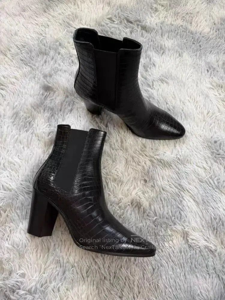 Celine Sz 41 Celine 23AW Wiltern 90mm Crocodile Boots. Size US 8 / EU 41 - 2 Thumbnail