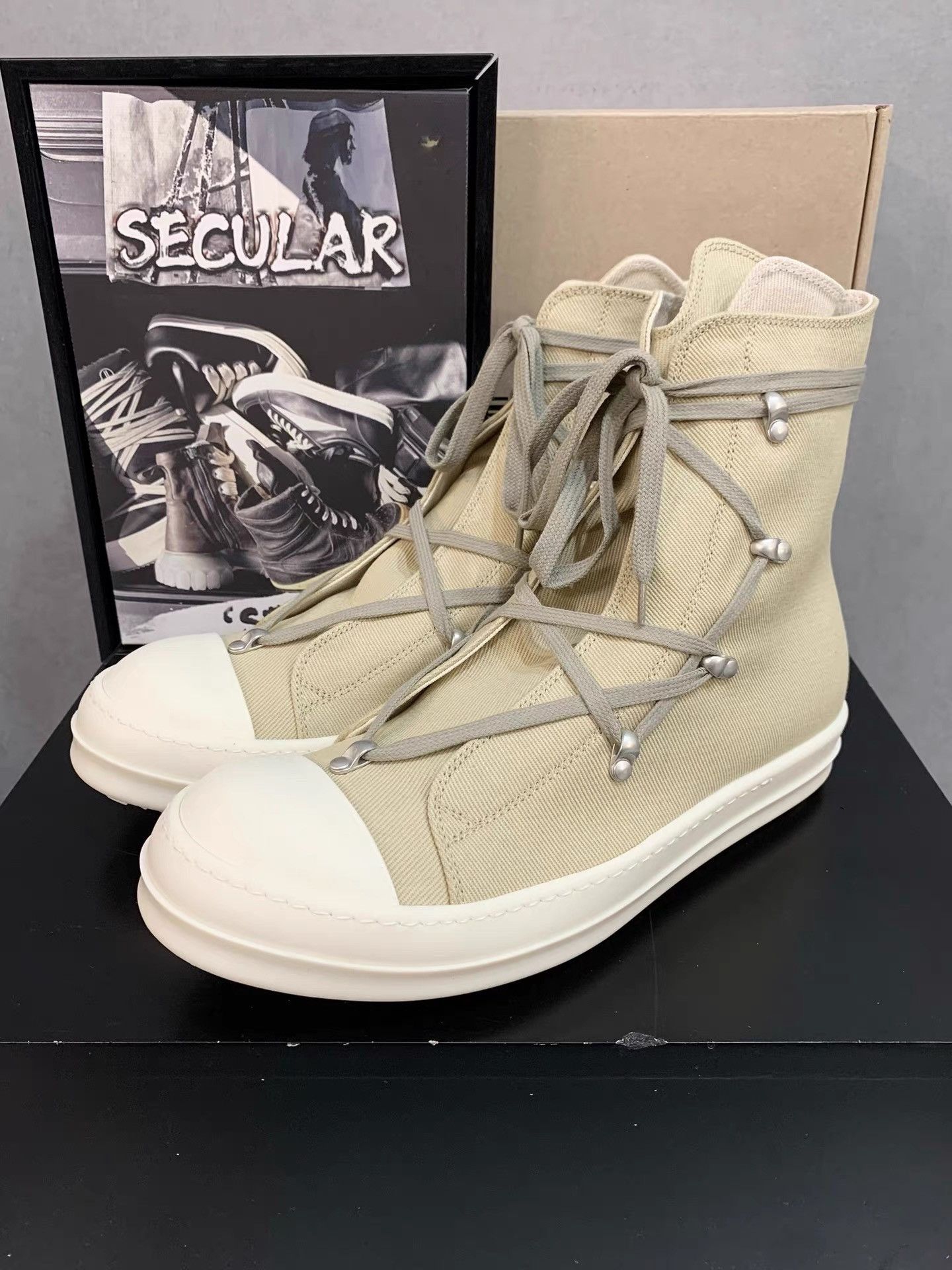 Rick Owens Rick Owens Pentagram High-Top Sneakers K34 Size US 6 / IT 36 - 1 Thumbnail