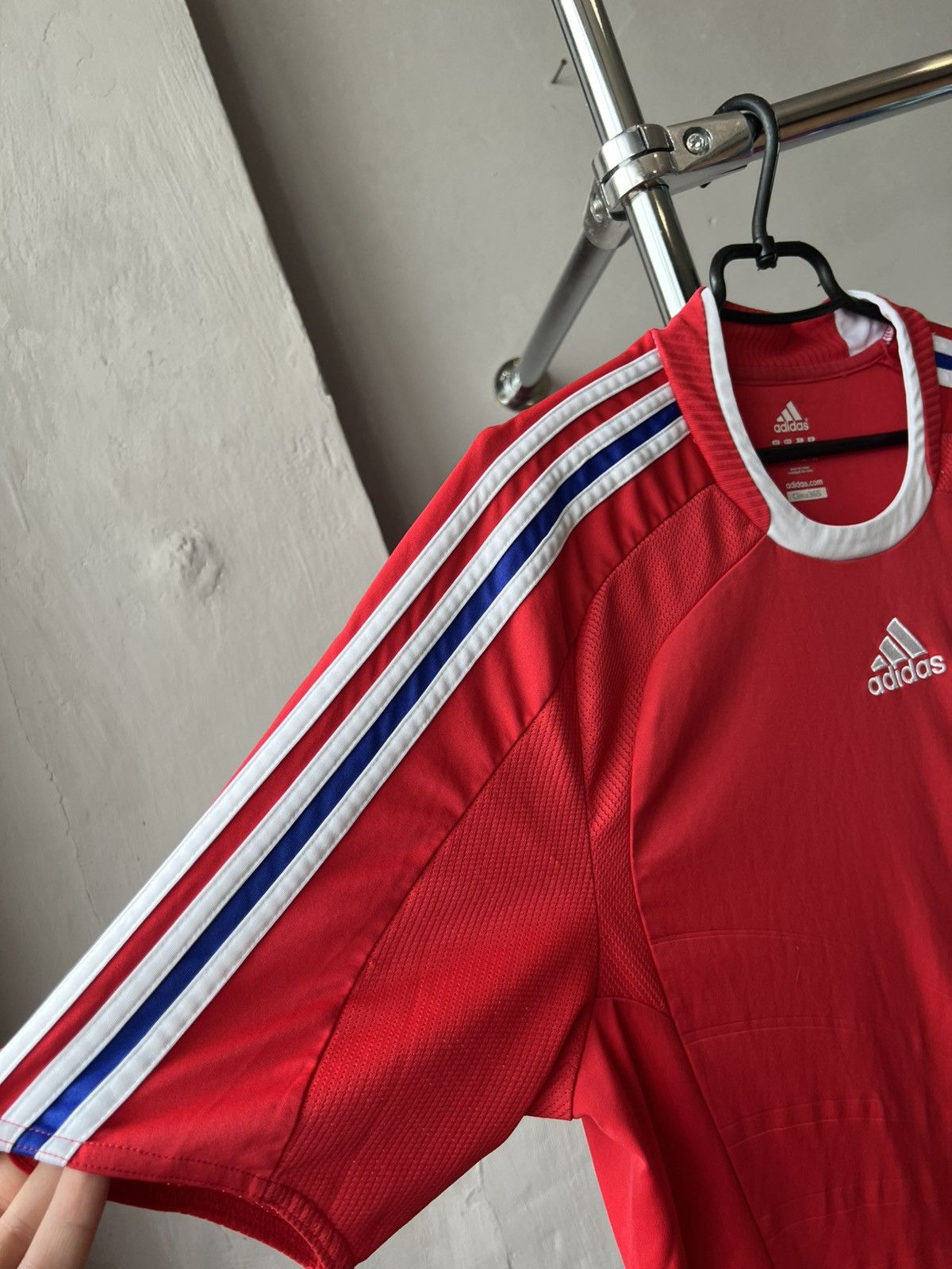 Adidas 2007/08 FRANCE TEAM AWAY SOCCER JERSEY FOOTBALL SHIRT ADIDAS Size US L / EU 52-54 / 3 - 15 Thumbnail
