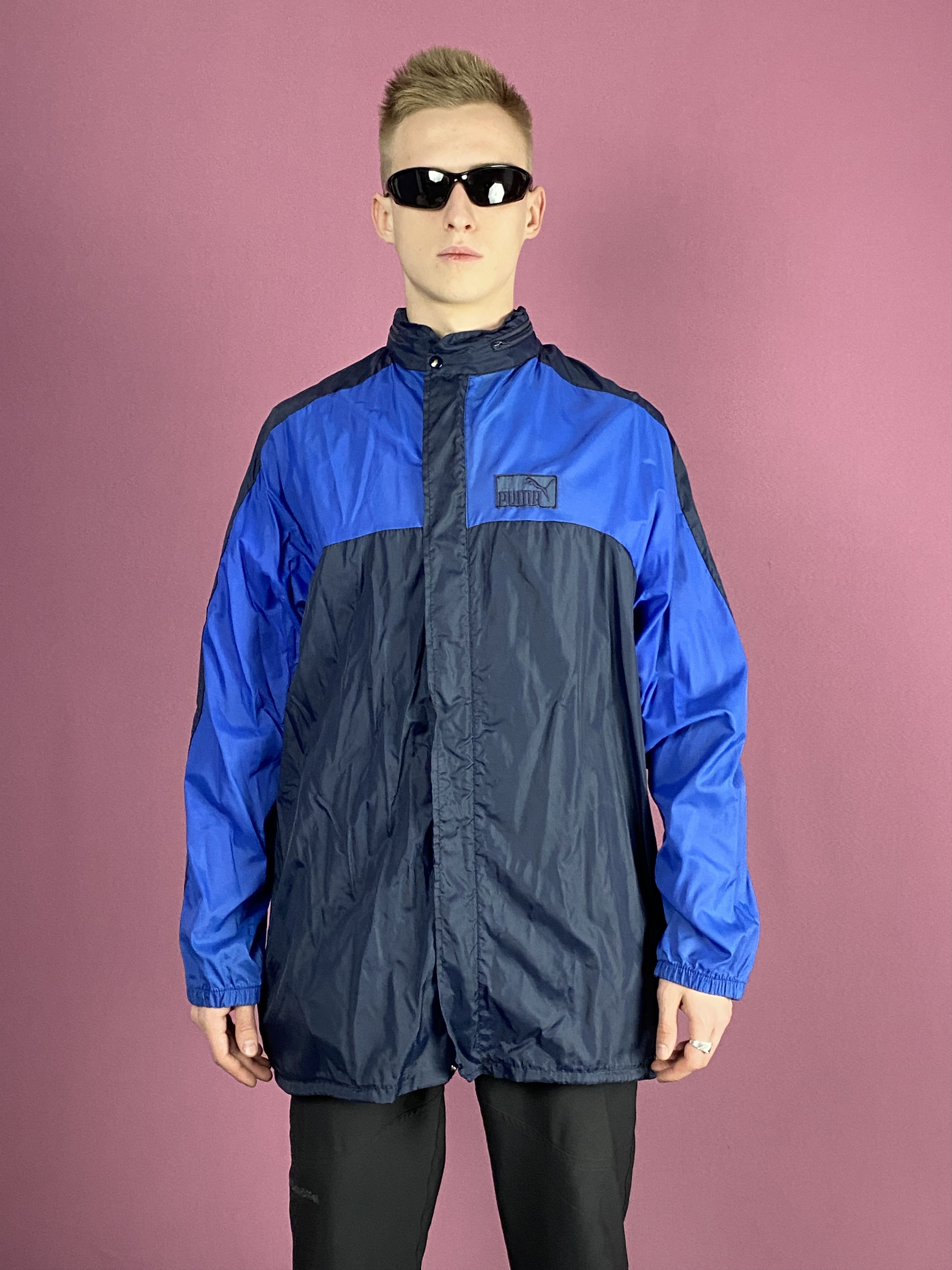 Puma × Vintage 80s Puma Vintage Men's Rain Jacket - Size 54 / L Windbreaker Size US L / EU 52-54 / 3 - 1 Thumbnail