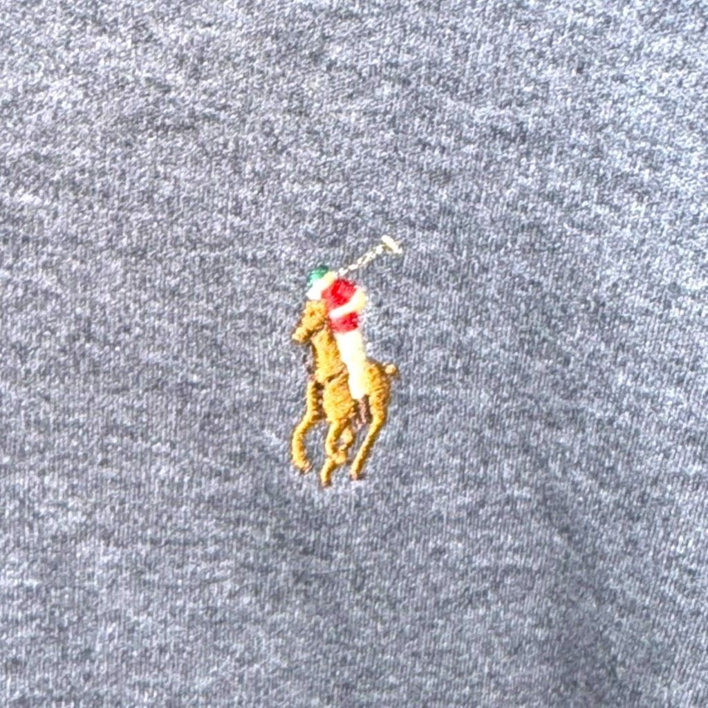 Polo Ralph Lauren Gray Polo Ralph Lauren L/S Flesh Pony Polo Shirt Size XL Size US XL / EU 56 / 4 - 5 Thumbnail