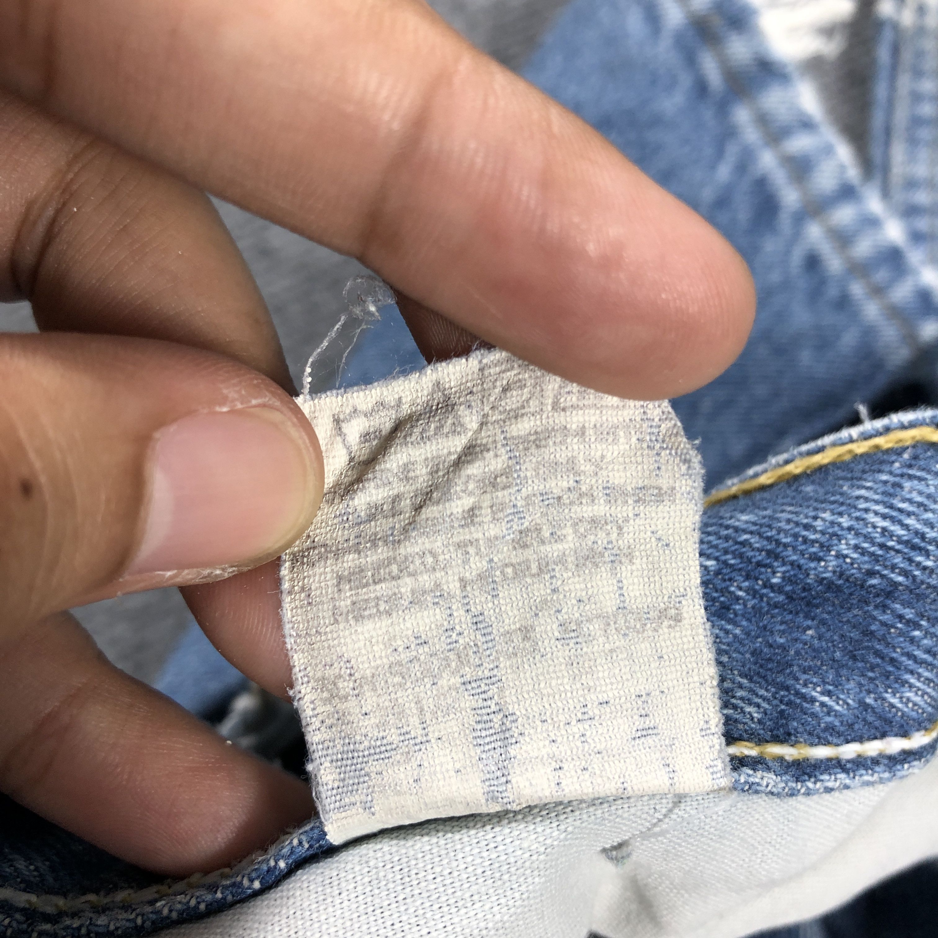 Lee × Vintage Vintage 90s Lee Light Blue Wash Distress L713 Size US 32 / EU 48 - 12 Thumbnail