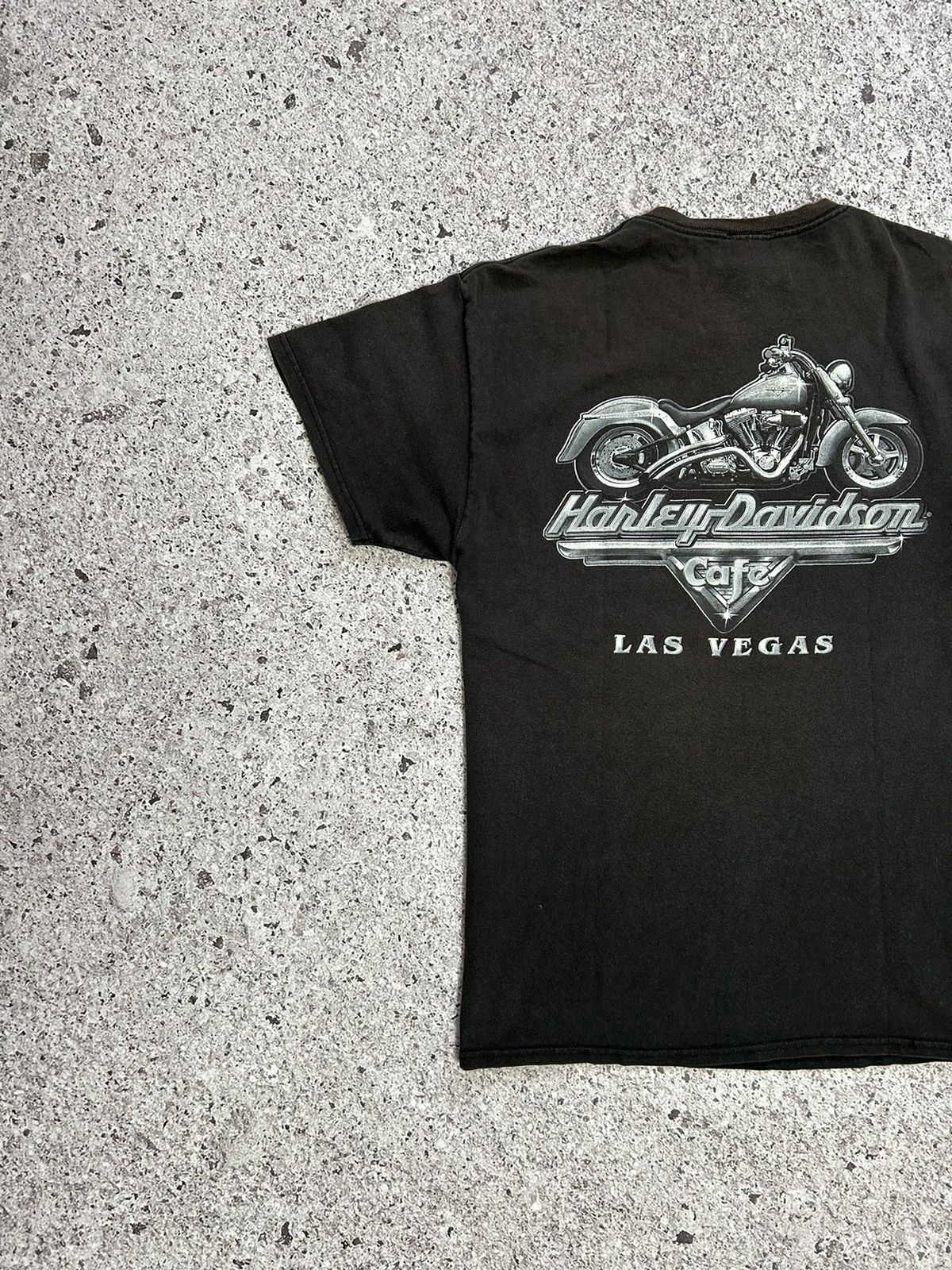 Band Tees × Harley Davidson × Vintage Vintage Harley Davidson Cafe Las Vegas Bike 90s T-Shirt Size US L / EU 52-54 / 3 - 7 Thumbnail