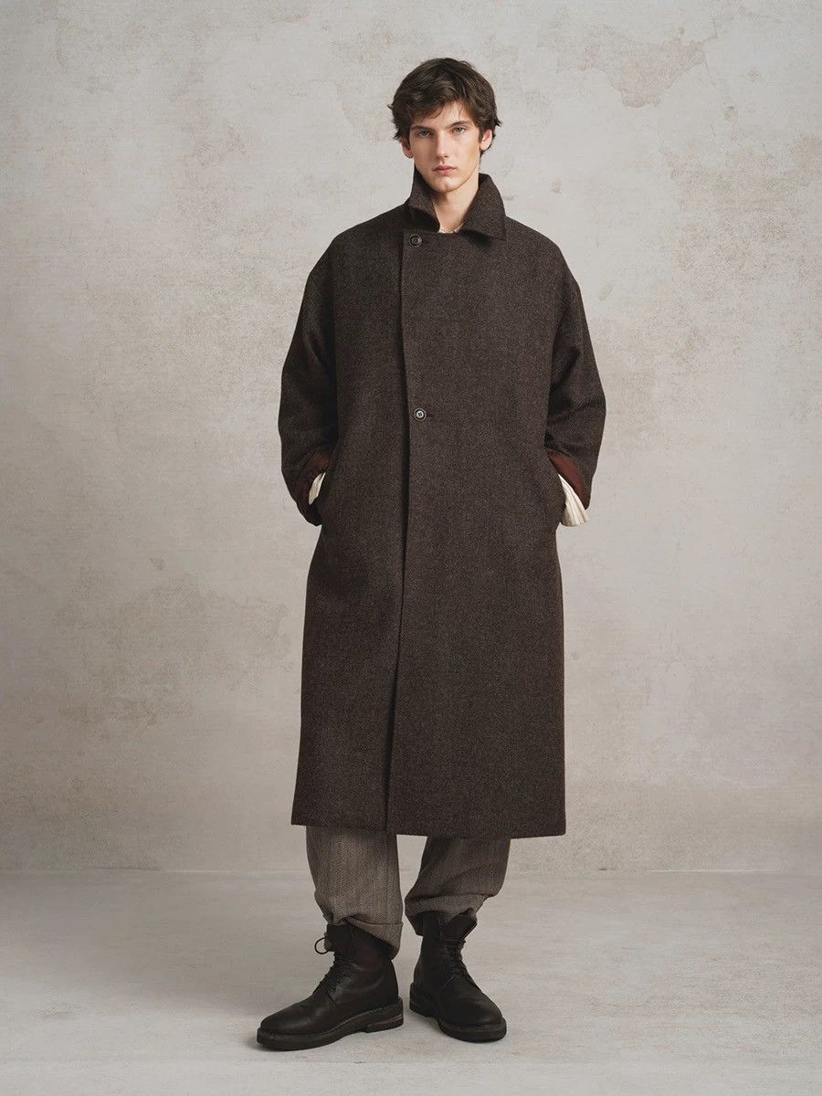 Other SageSalt Dark Brown Wool Zip Coat Convertible Collar Size US L / EU 52-54 / 3 - 1 Thumbnail