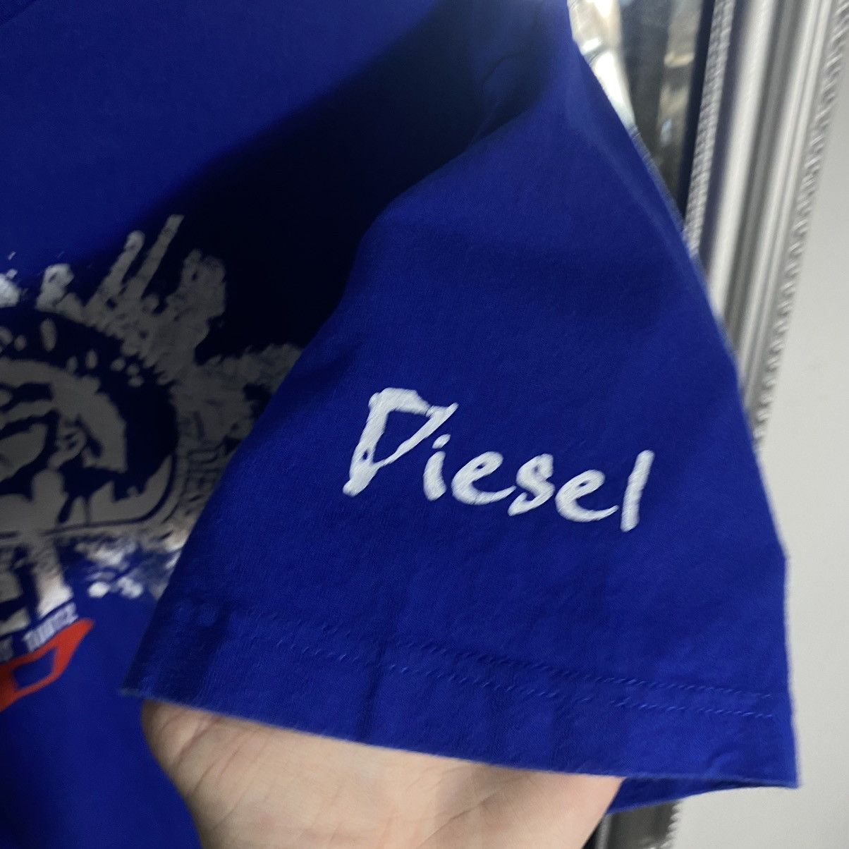 Diesel Diesel T-Shirt Big Logo Japan Style Vintage Y2K Size US L / EU 52-54 / 3 - 6 Thumbnail