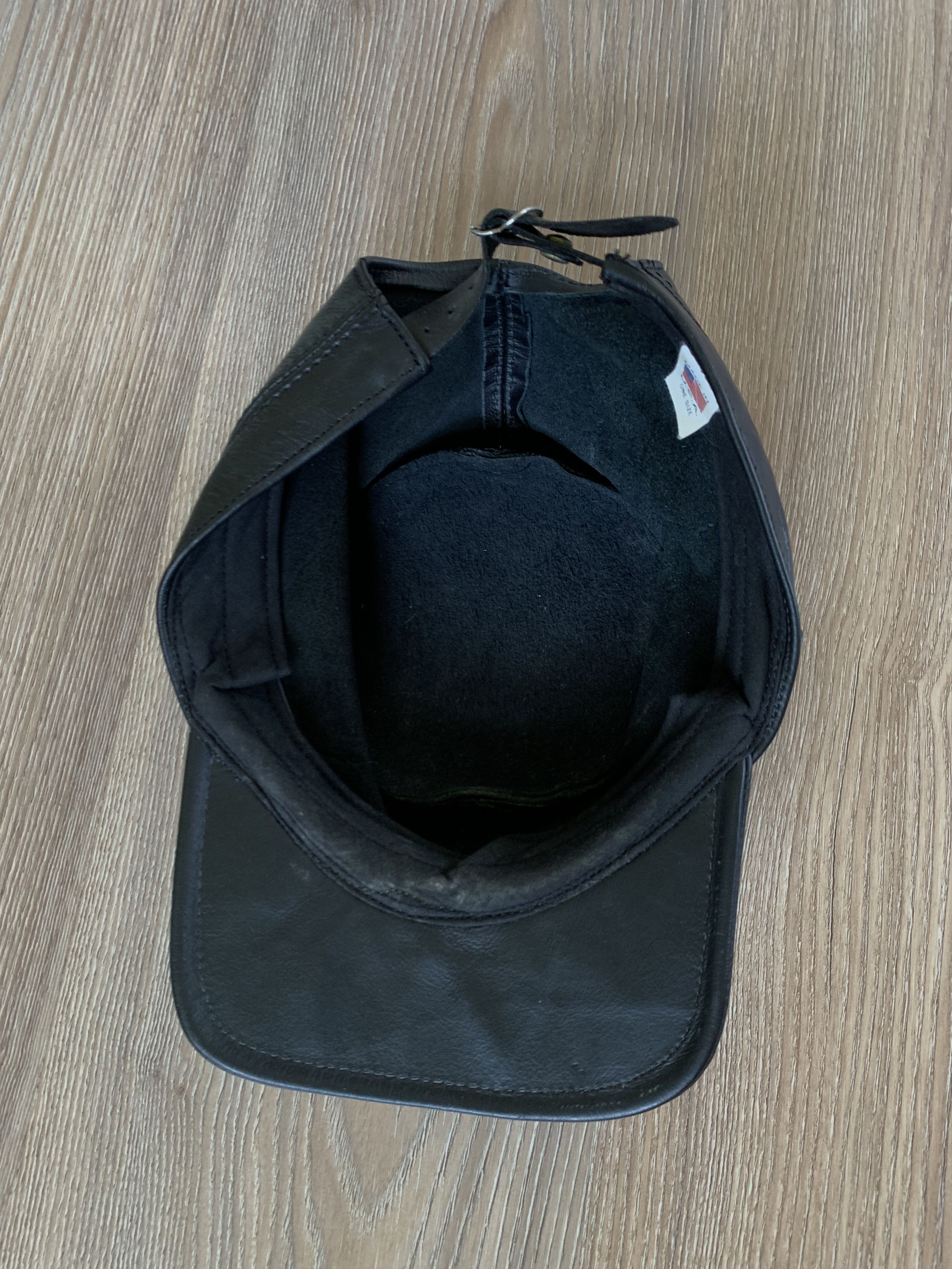 Designer Vintage Rare Made In Usa Leather Cap Size ONE SIZE - 8 Thumbnail