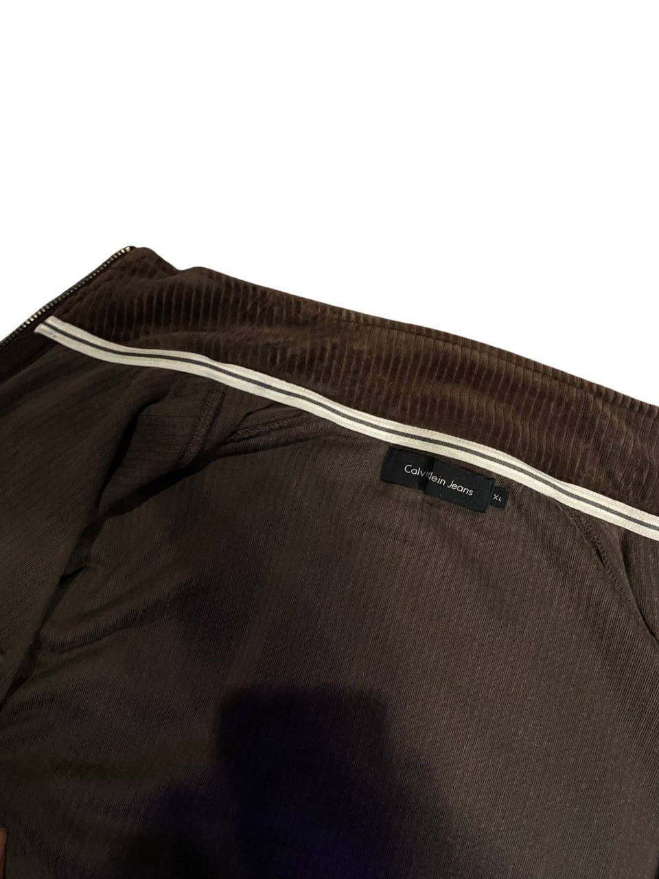 Calvin Klein 💎 Calvin Klein Jeans Corduroy Full Zipper Shirt Long Sleeves Size US XL / EU 56 / 4 - 4 Thumbnail