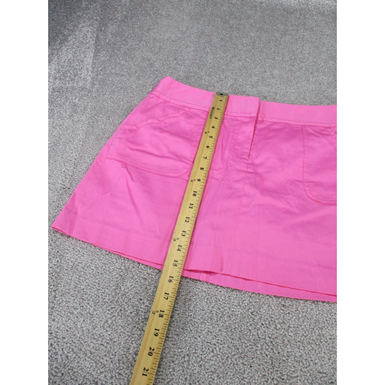 Lilly Pulitzer VINTAGE Lilly Pulitzer Skirt Womens 8 Pink Cotton Mini - Read Size 30" / US 8 / IT 44 - 7 Thumbnail