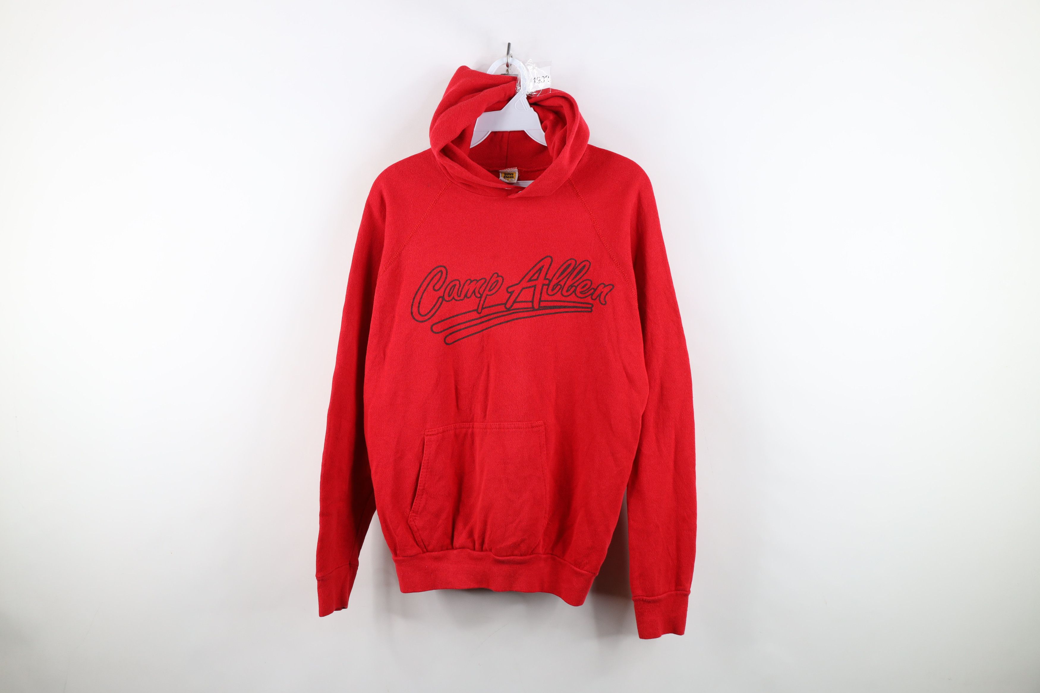 Vintage Vintage 70s Streetwear Camp Allen Hoodie Sweatshirt USA Size XL / US 12-14 / IT 48-50 - 1 Thumbnail