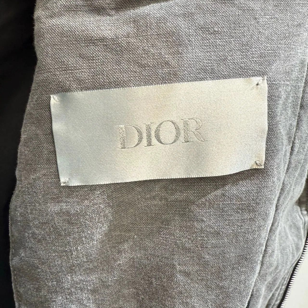 Dior dior embroidered logo denim jacket gray. Size US XXL / EU 58 / 5 - 4 Thumbnail