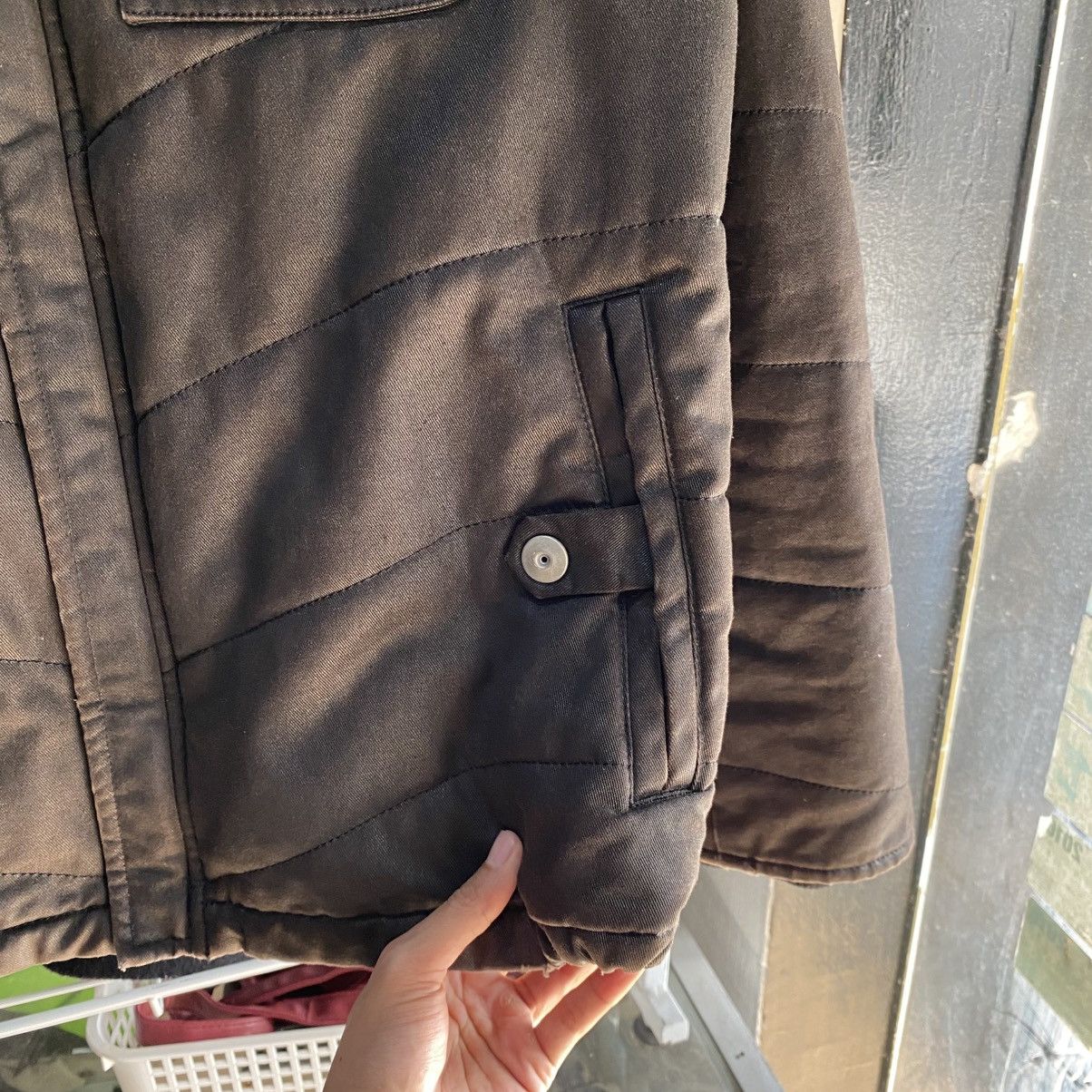 ABAHOUSE 2000s Abahouse - Wool Waxed Bikers Jackets Size US L / EU 52-54 / 3 - 11 Thumbnail