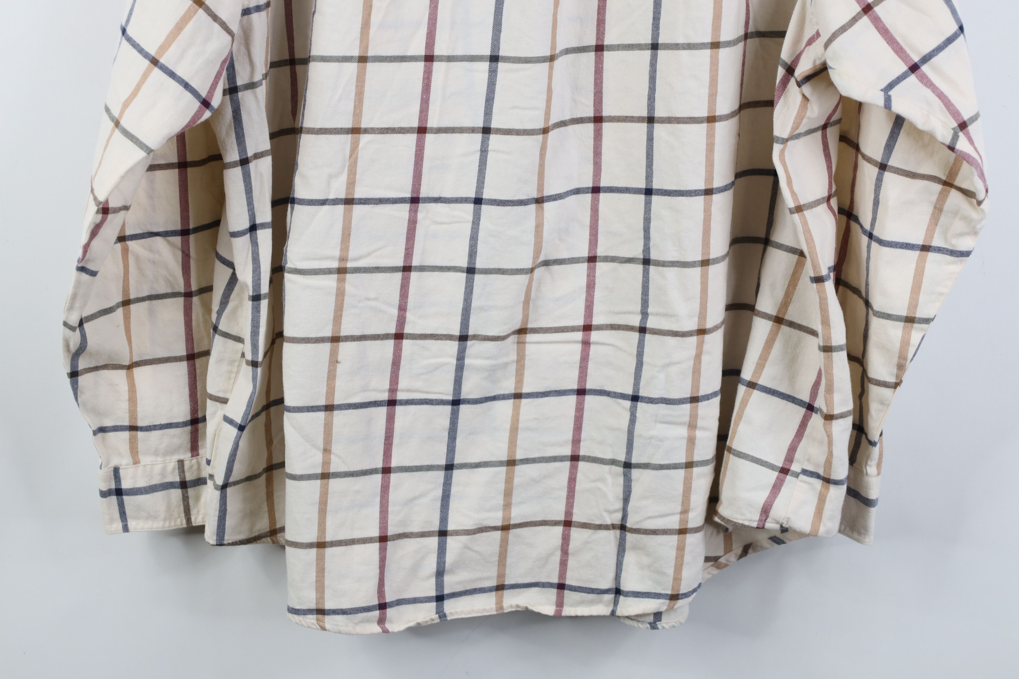Vintage Vintage 90s Streetwear Flannel Collared Button Shirt Plaid Size XXL / US 16-18 / IT 52-54 - 11 Thumbnail