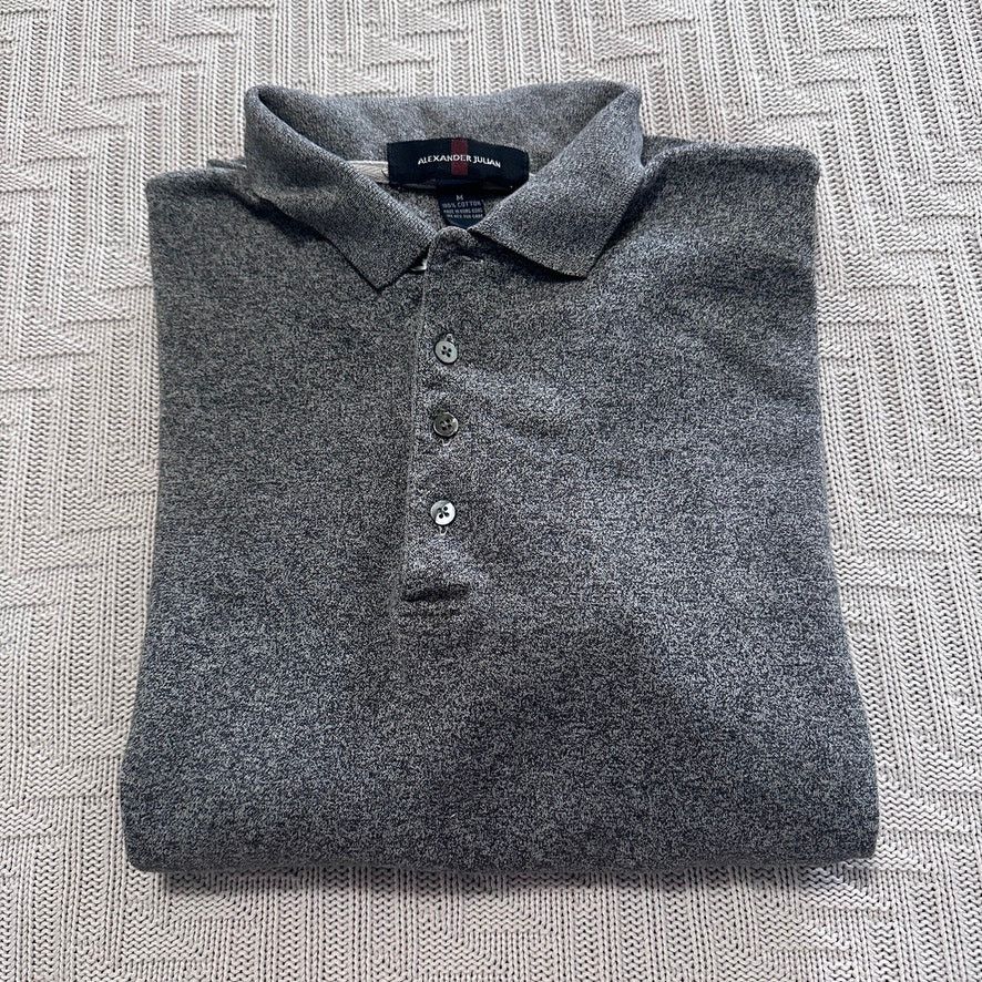 Alexander Julian Alexander Julian gray long sleeve polo size M Size US M / EU 48-50 / 2 - 1 Thumbnail
