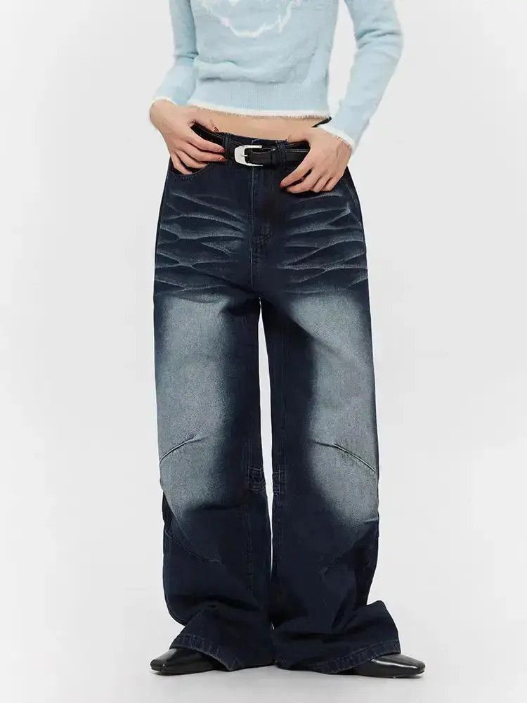 Japanese Brand Tie-dye vintage wash street hip hop Y2K straight leg jeans Size US 32 / EU 48 - 5 Thumbnail
