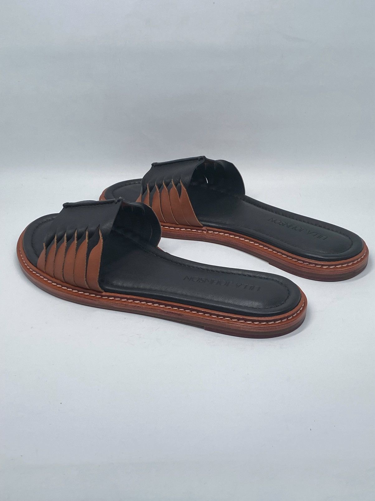 Ulla Johnson Ulla Johnson Ameya Twisted Contrast Slide Sandals size 39 Size US 9 / IT 39 - 9 Thumbnail