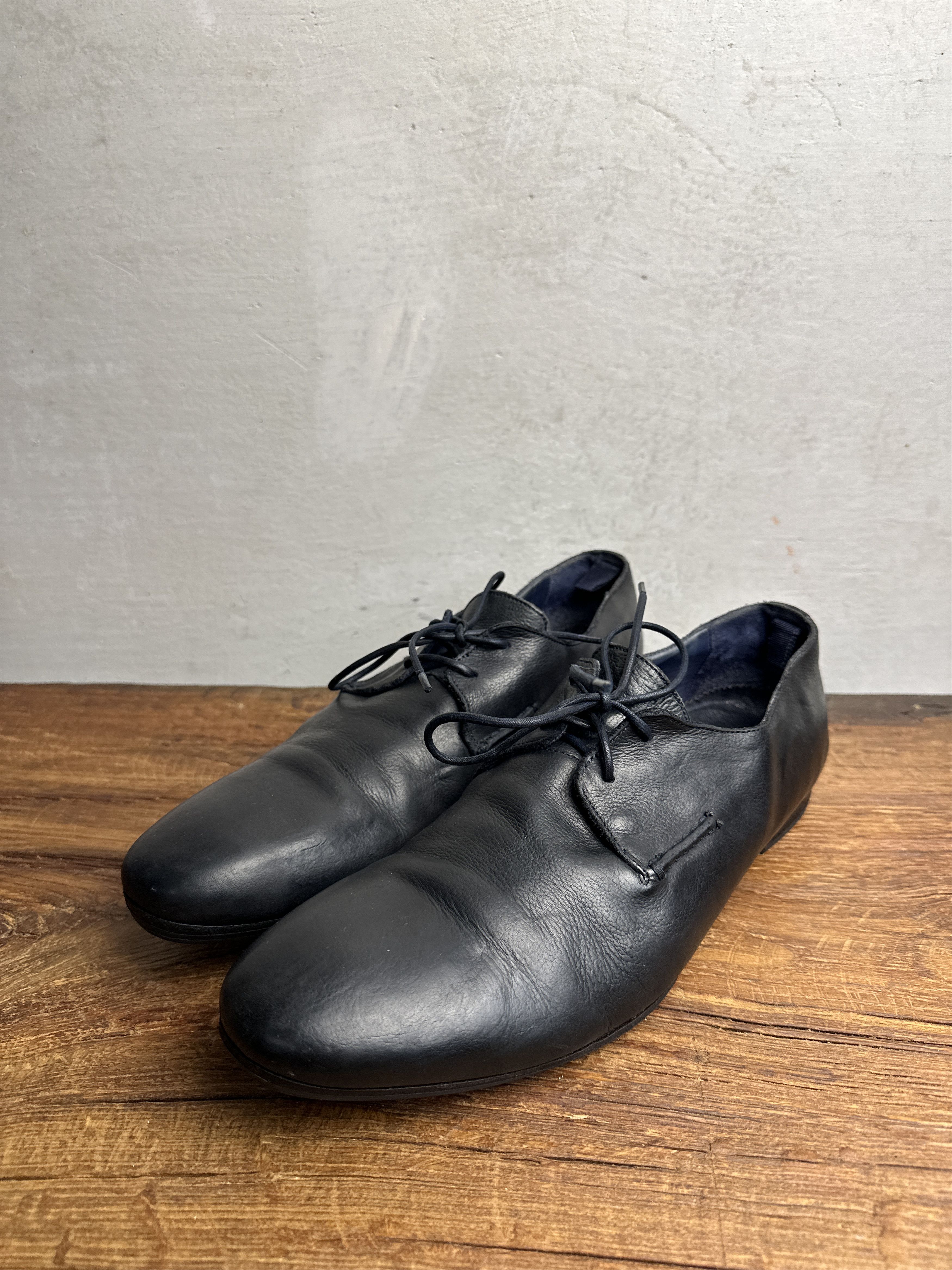 Alexander McQueen Alexander Mcqueen Black Leather Derby Shoes Size US 11 / EU 44 - 3 Thumbnail