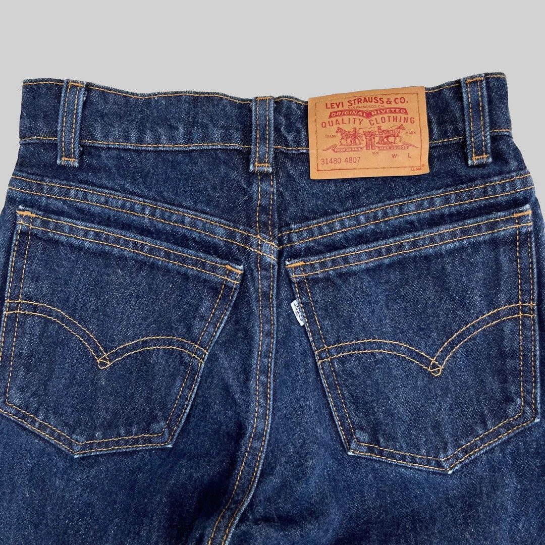 Levi's × Vintage Levi’s 1980 80s 614 Vintage USA Made Straight Denim Jeans Size 24" / US 00 / IT 34 - 3 Thumbnail
