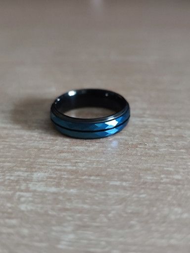 Other Black & Blue Rhombus Ring Size ONE SIZE - 5 Thumbnail