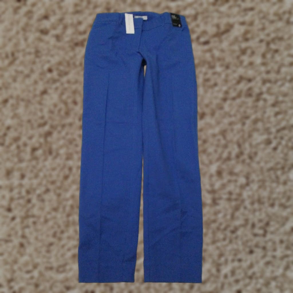 Vintage NY&C Pants Women's Size 0 Stretch Flat Front Blue Slim Ankle Size 25" / US 0 / IT 36 - 1 Thumbnail