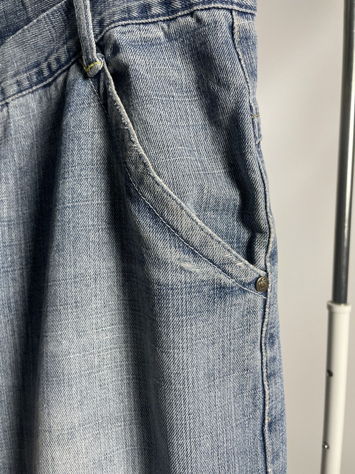 Makaveli VINTAGE 💧 Makaveli Y2K Vintage 2pac Rap Printed Denim Jeans Size US 38 / EU 54 - 10 Thumbnail