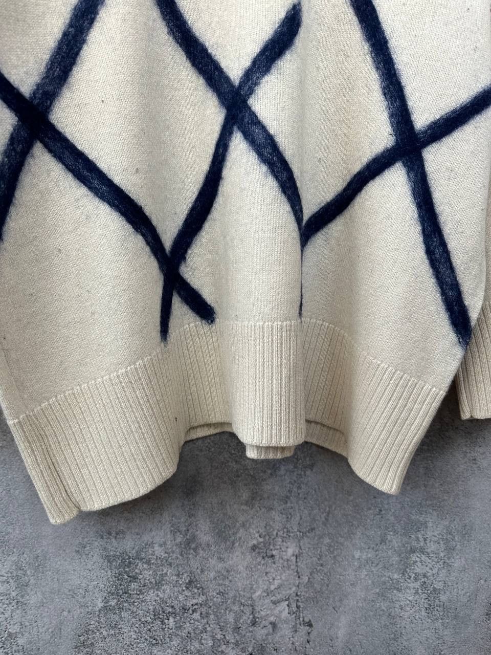 Gran Sasso Gran Sasso Wool Cashmere Blend Stripes Oversized Sweater Size L / US 10 / IT 46 - 8 Thumbnail