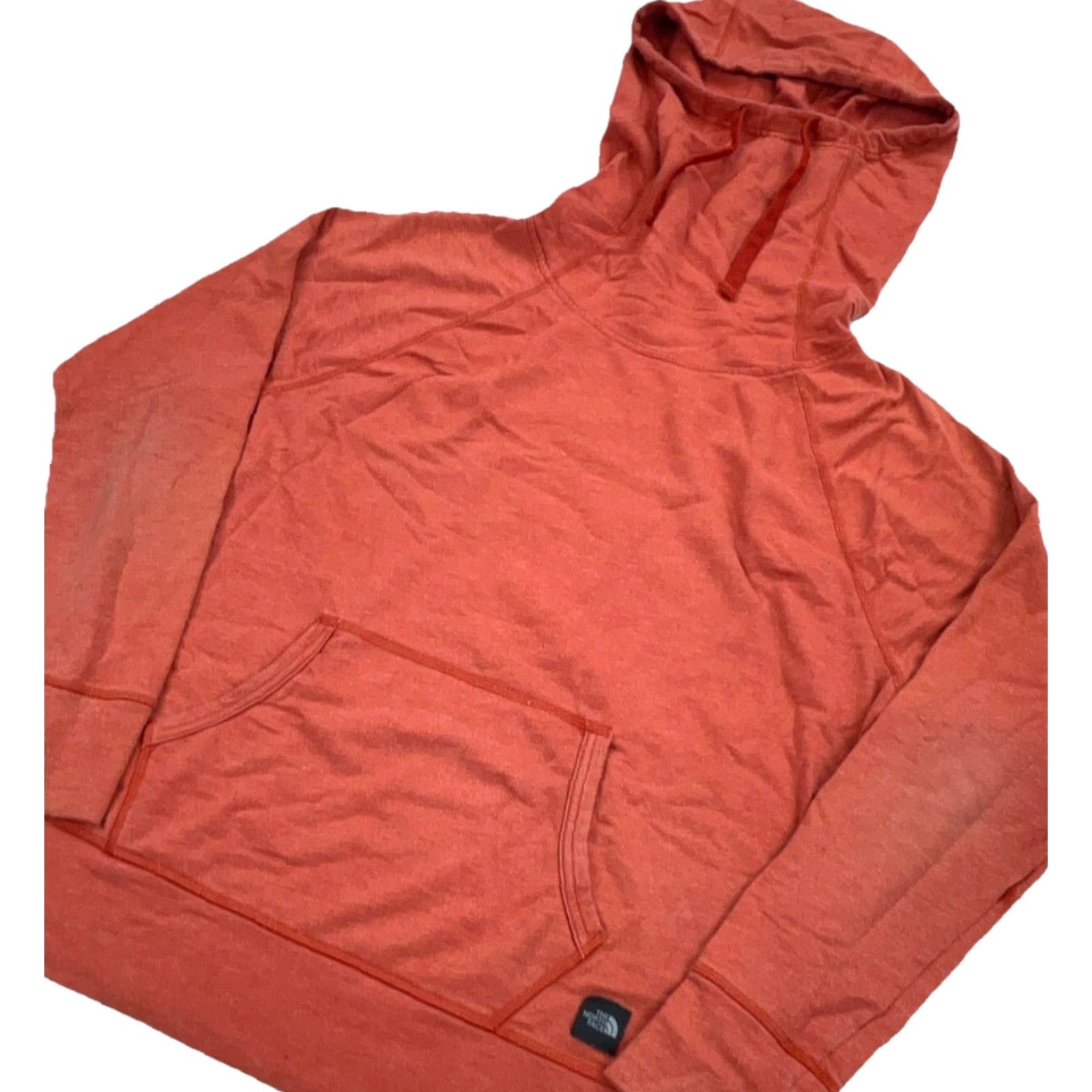 The North Face The North Face Hoodie Women M Orange Pullover Logo All Seasons Lightweight Relaxed Size M / US 6-8 / IT 42-44 - 2 Thumbnail